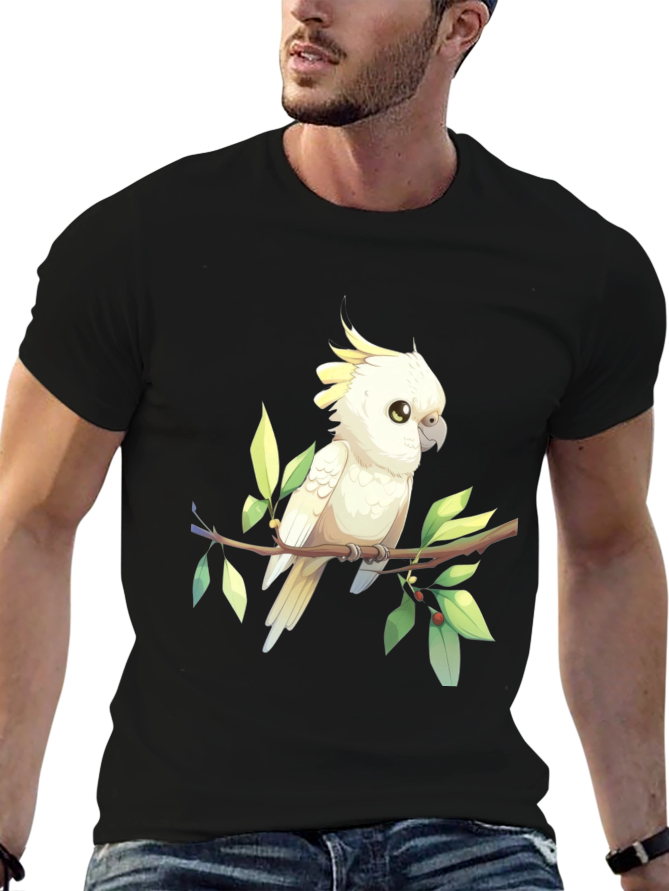 Cockatoo Graphic Tee - Bird Lover Shirt
