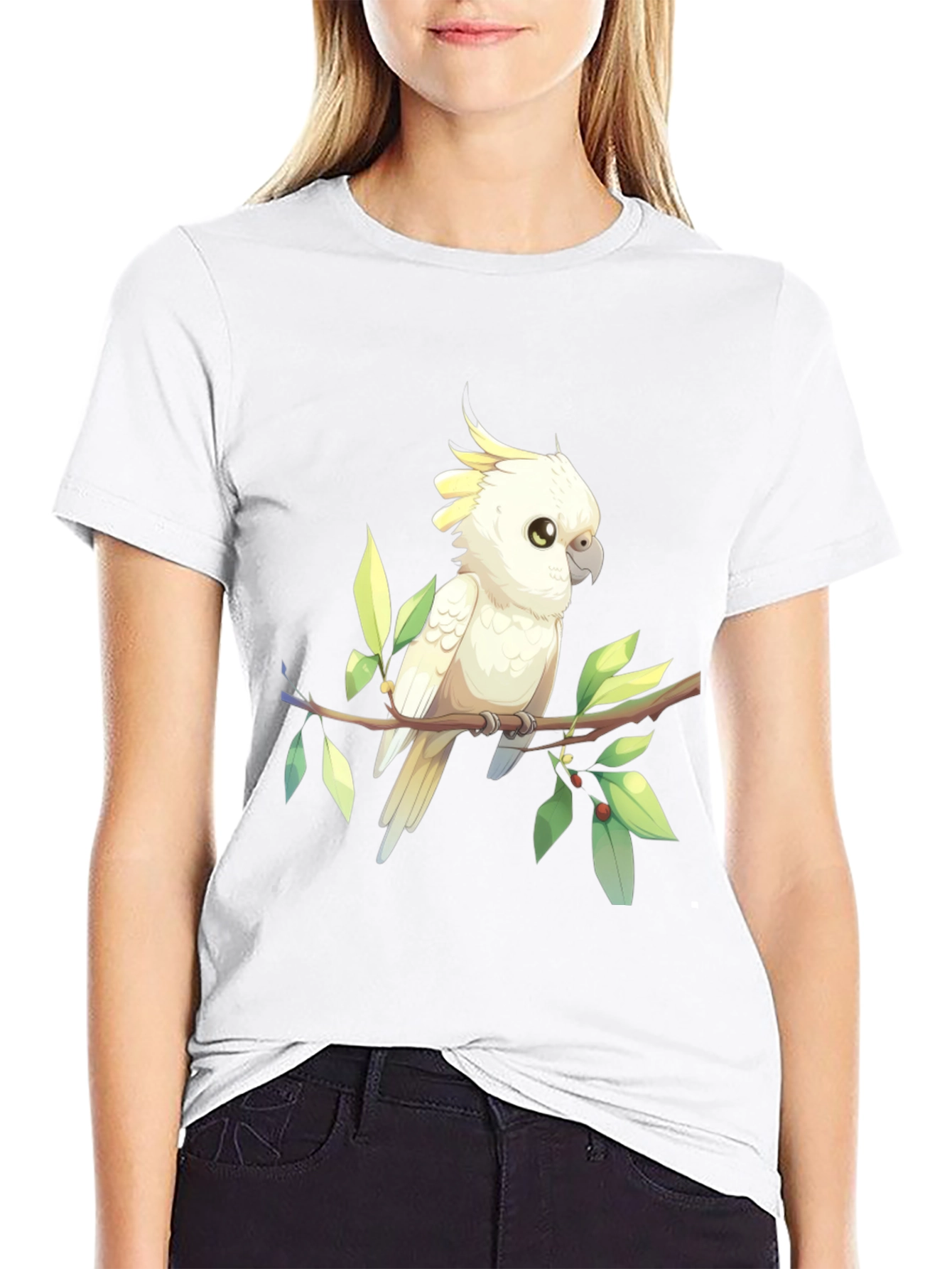 Cockatoo Graphic Tee - Bird Lover Shirt