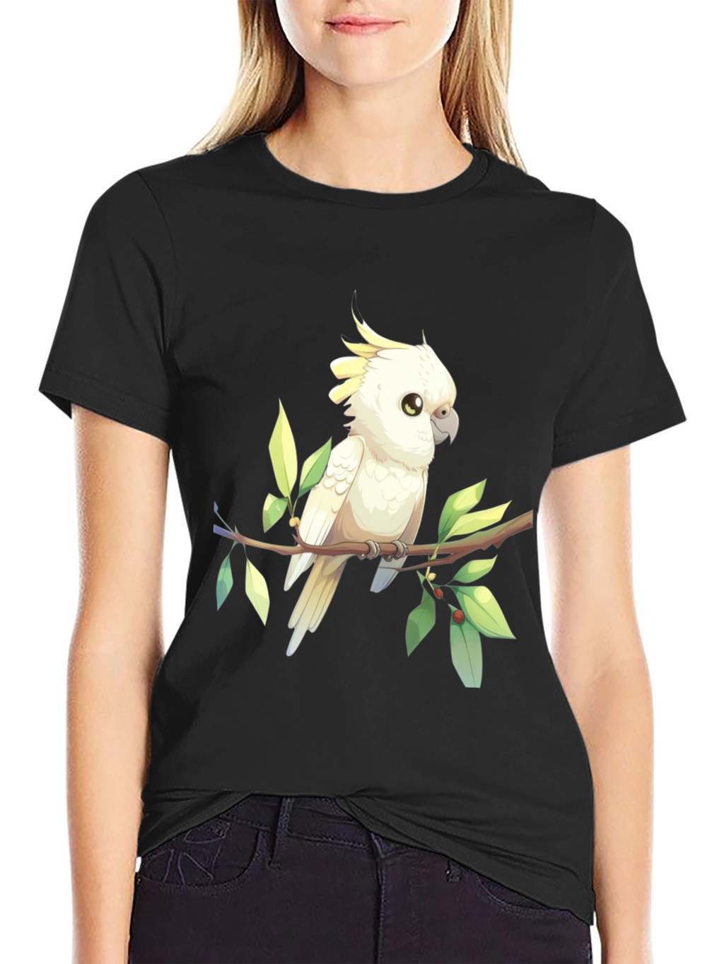Cockatoo Graphic Tee - Bird Lover Shirt