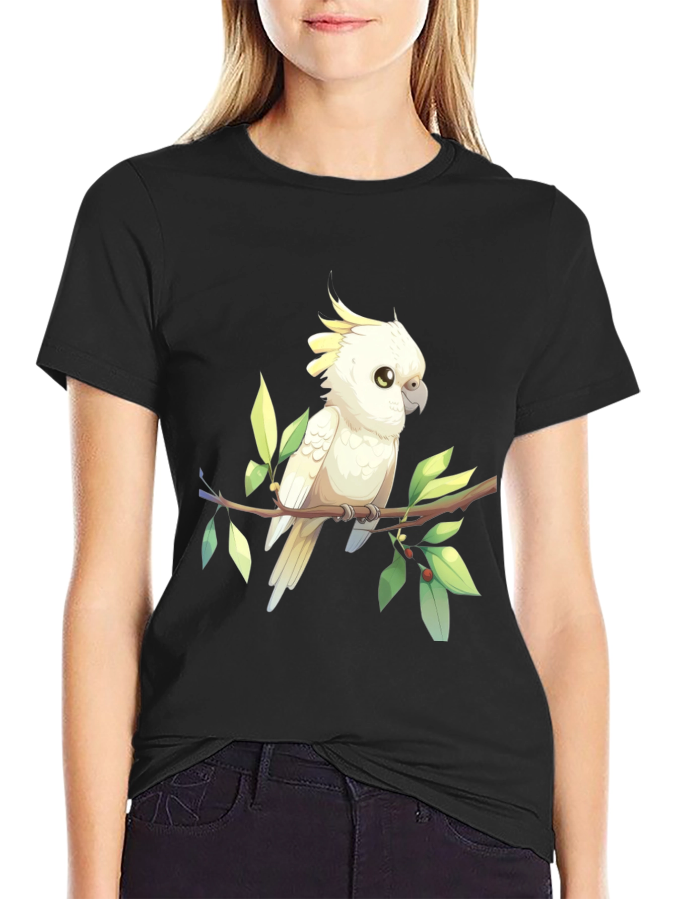 Cockatoo Graphic Tee - Bird Lover Shirt