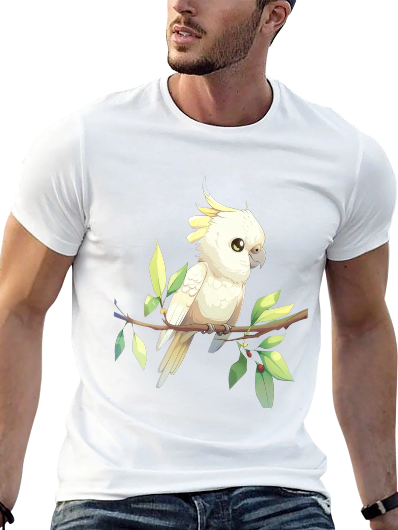 Cockatoo Graphic Tee - Bird Lover Shirt