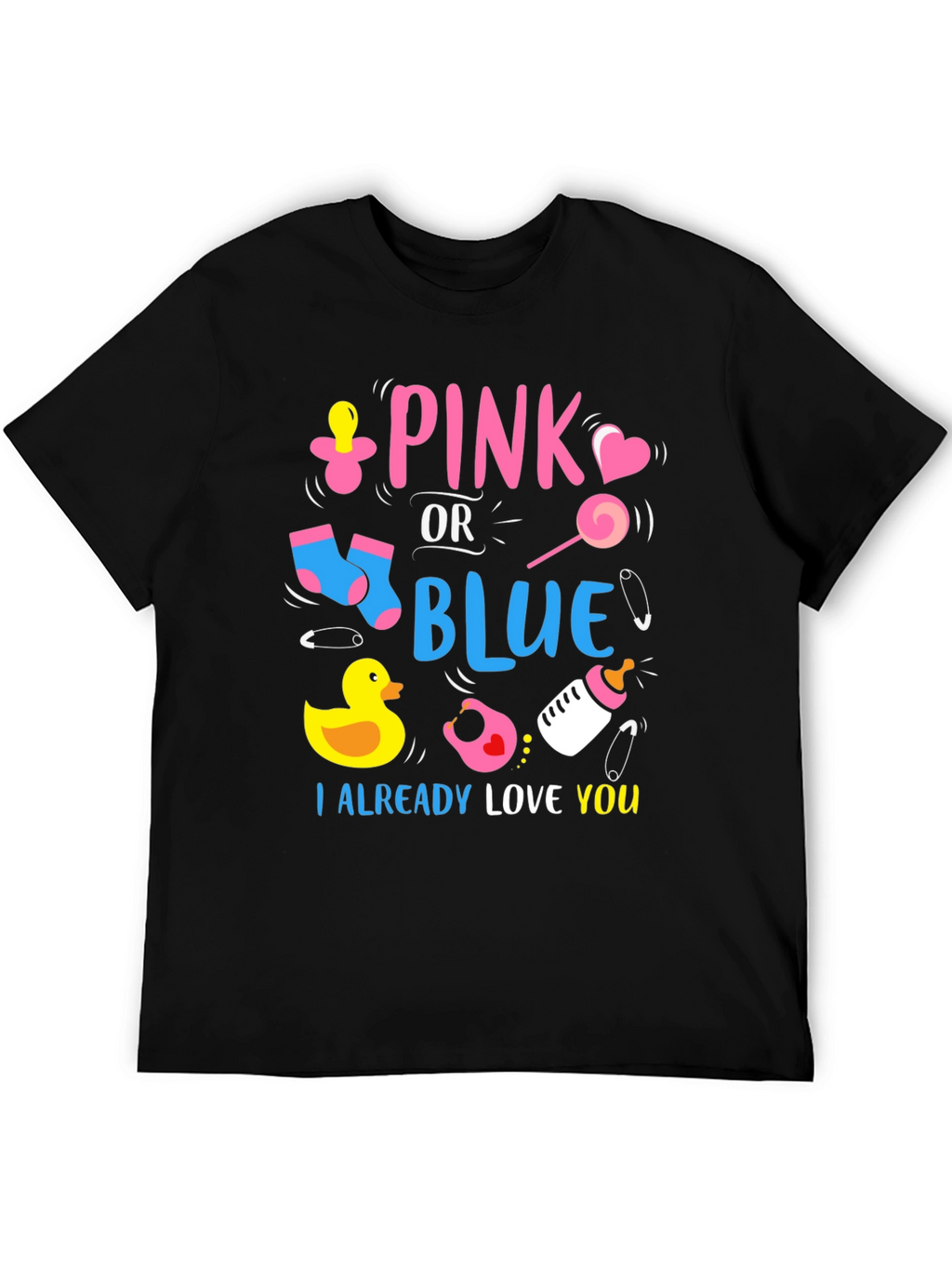 Pink or Blue Baby Reveal Unisex T-Shirt
