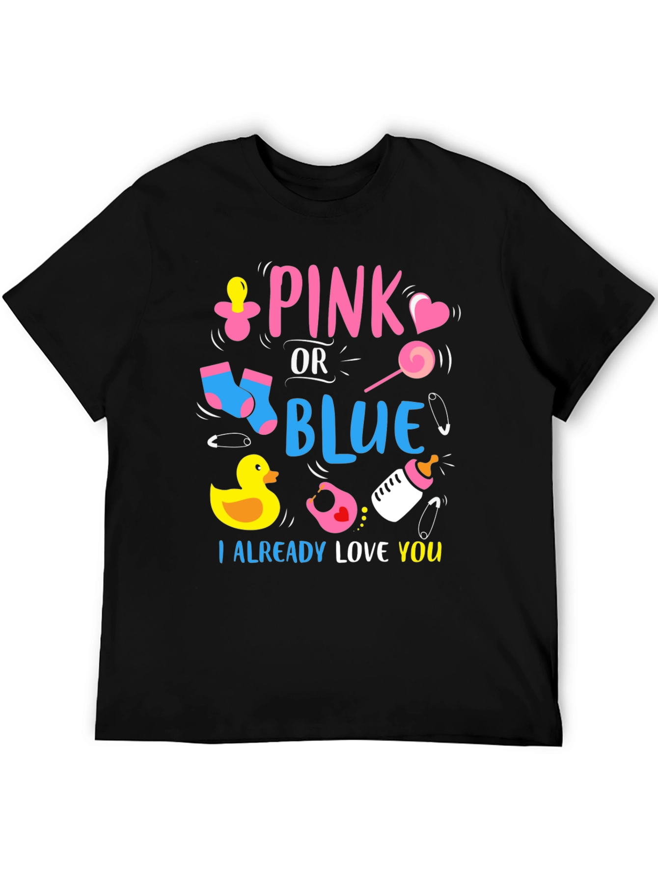 Pink or Blue Baby Reveal Unisex T-Shirt