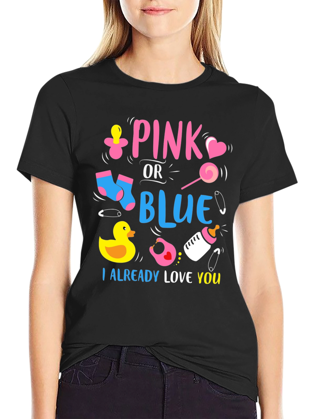 Pink or Blue Baby Reveal Unisex T-Shirt