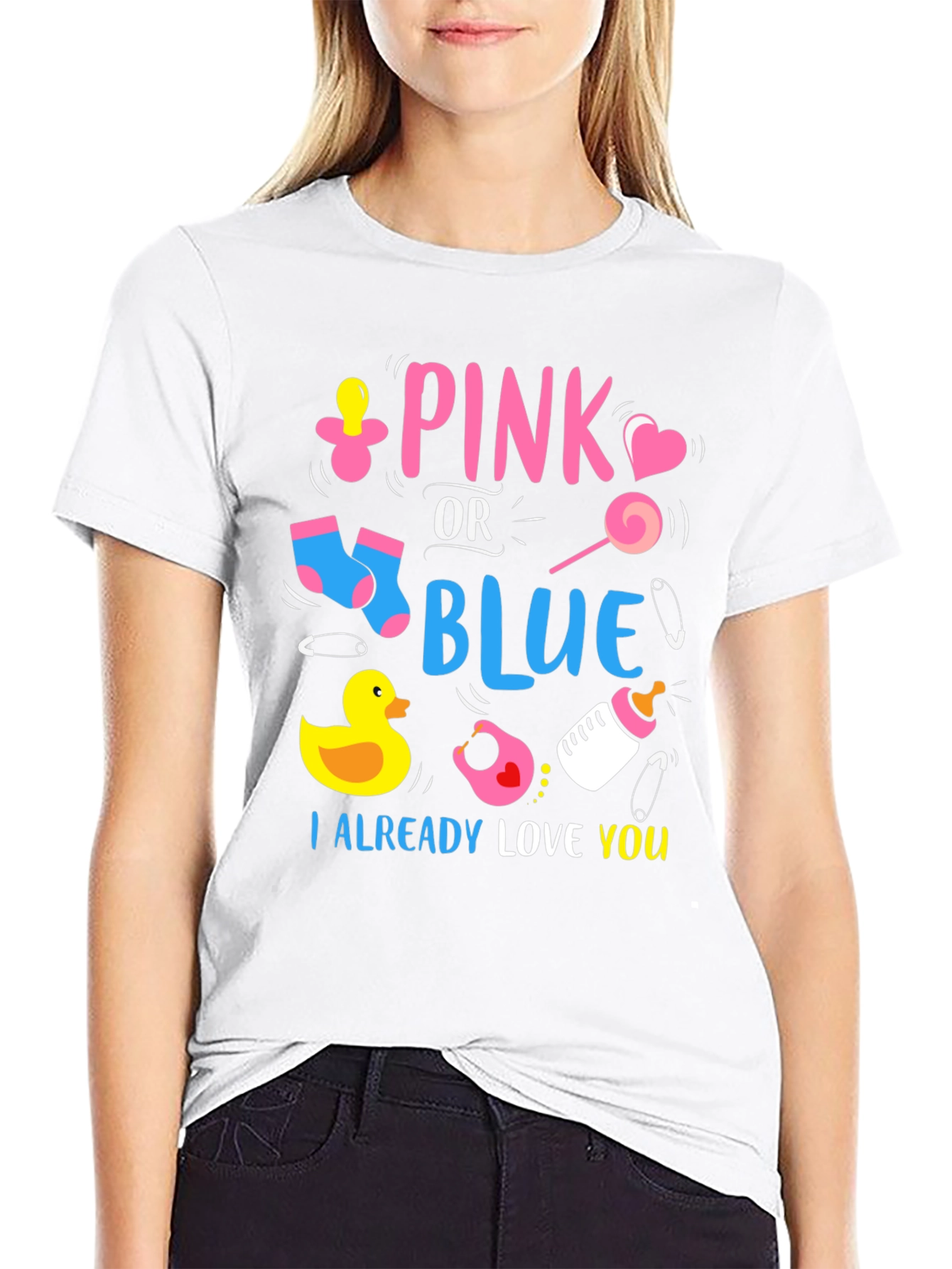 Pink or Blue Baby Reveal Unisex T-Shirt