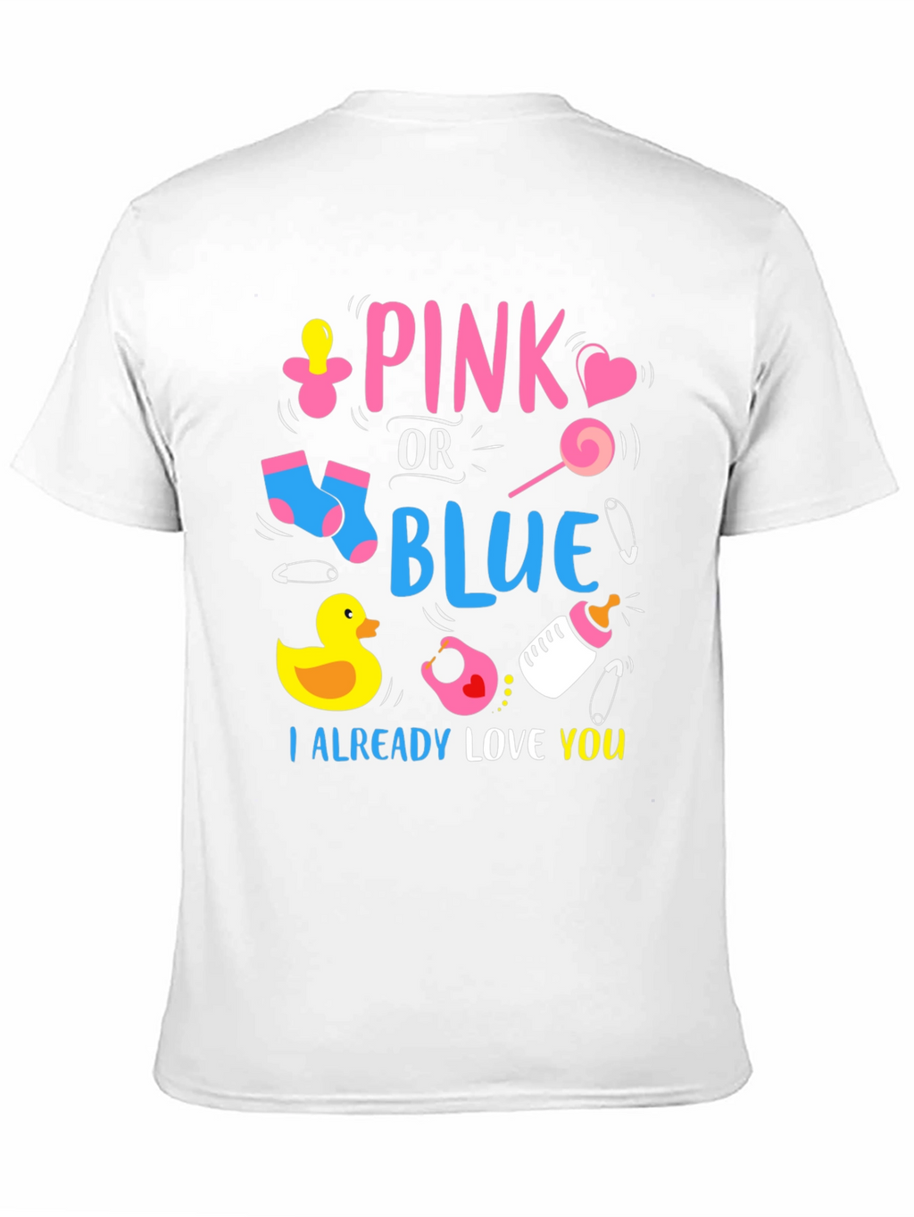 Pink or Blue Baby Reveal Unisex T-Shirt