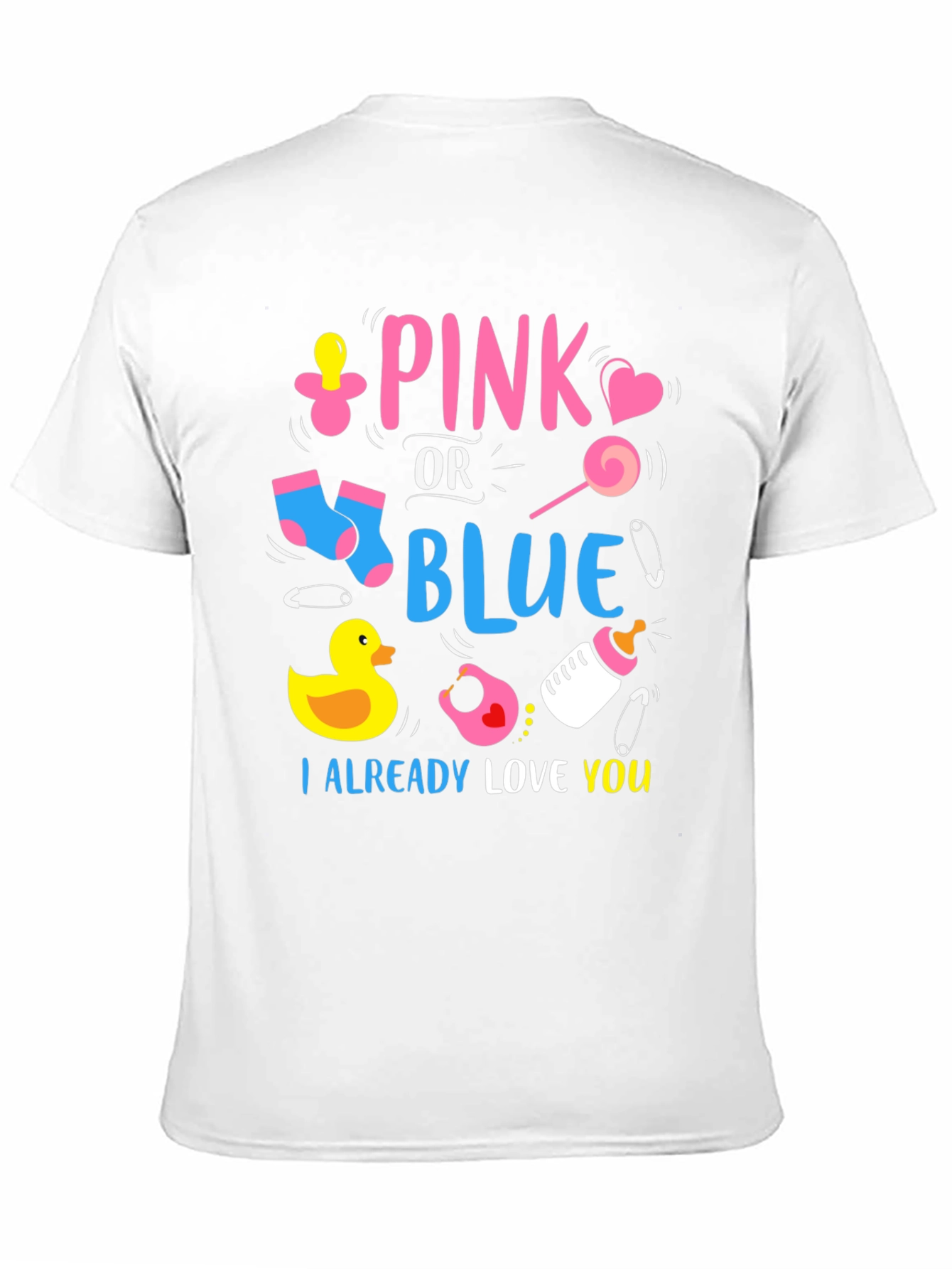 Pink or Blue Baby Reveal Unisex T-Shirt