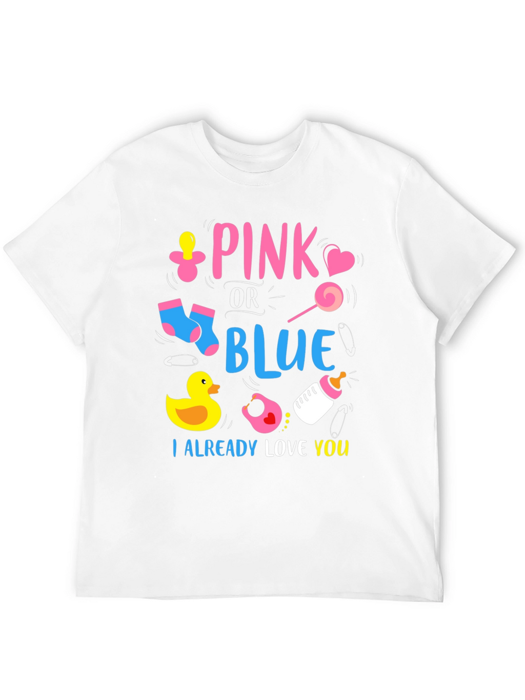 Pink or Blue Baby Reveal Unisex T-Shirt