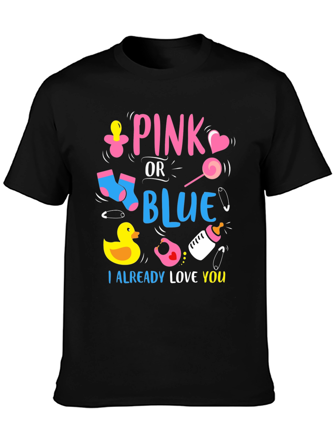 Pink or Blue Baby Reveal Unisex T-Shirt