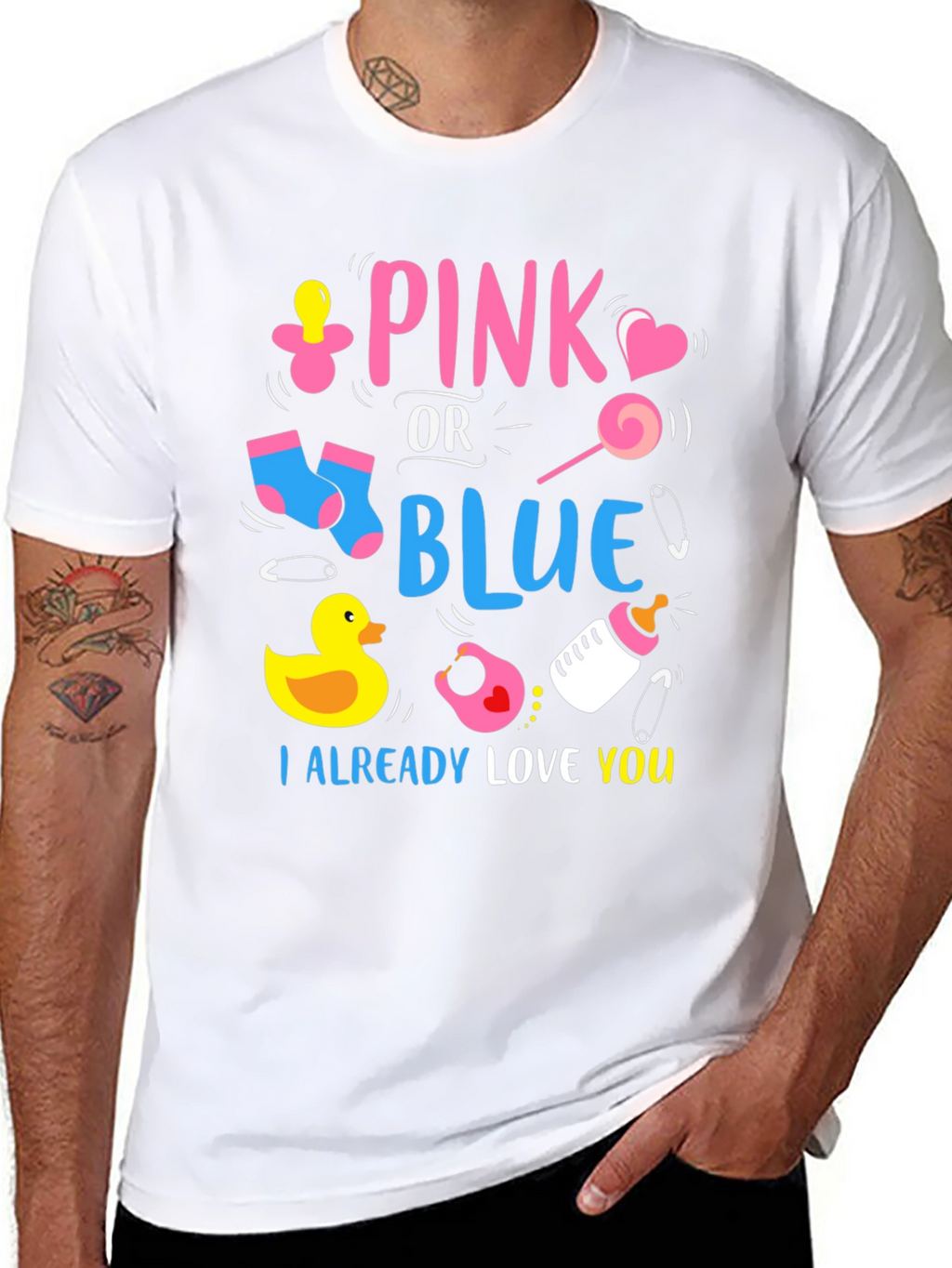 Pink or Blue Baby Reveal Unisex T-Shirt