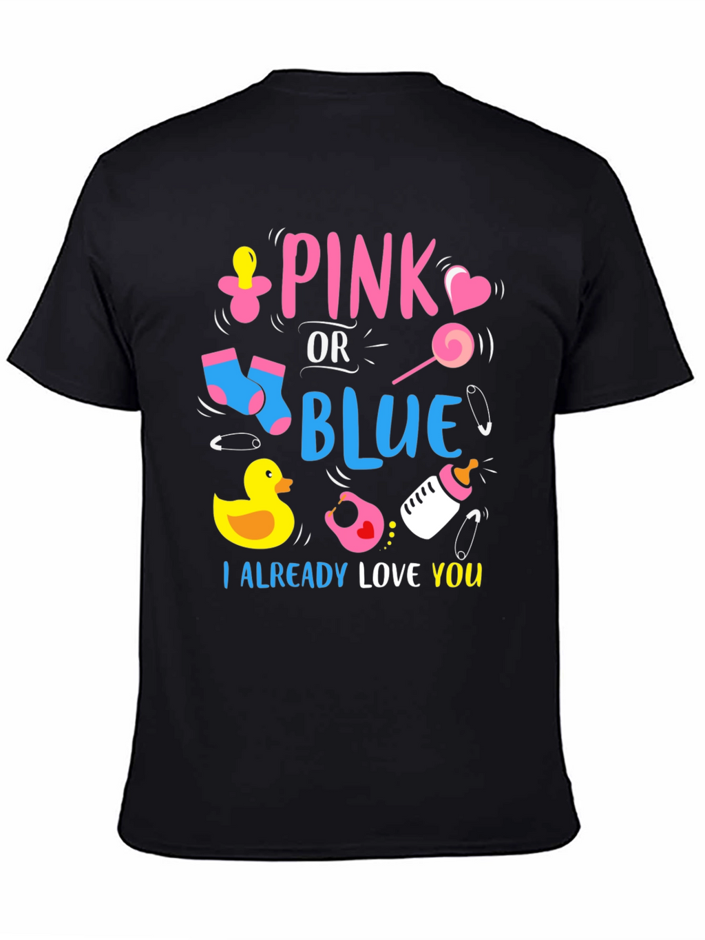 Pink or Blue Baby Reveal Unisex T-Shirt