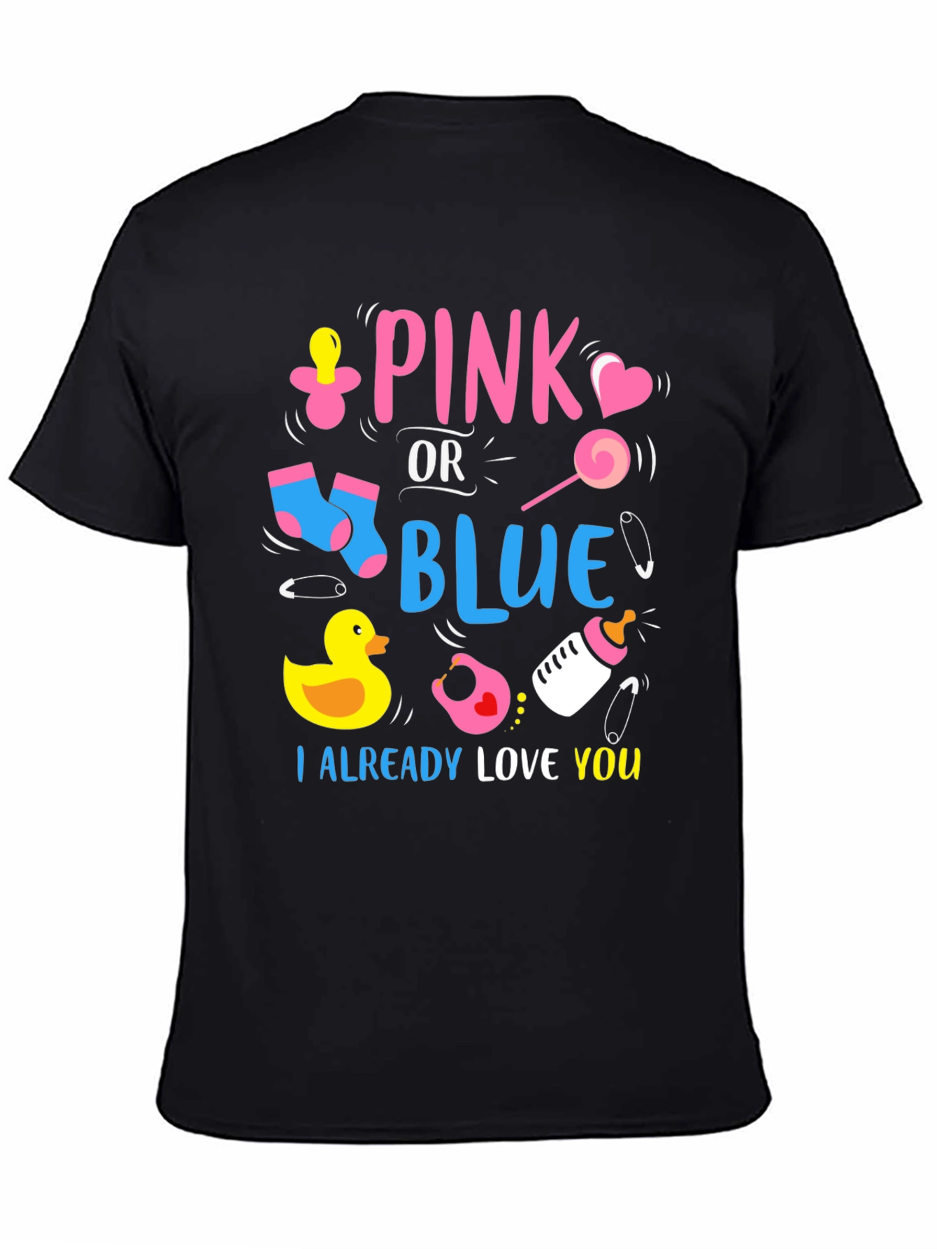 Pink or Blue Baby Reveal Unisex T-Shirt