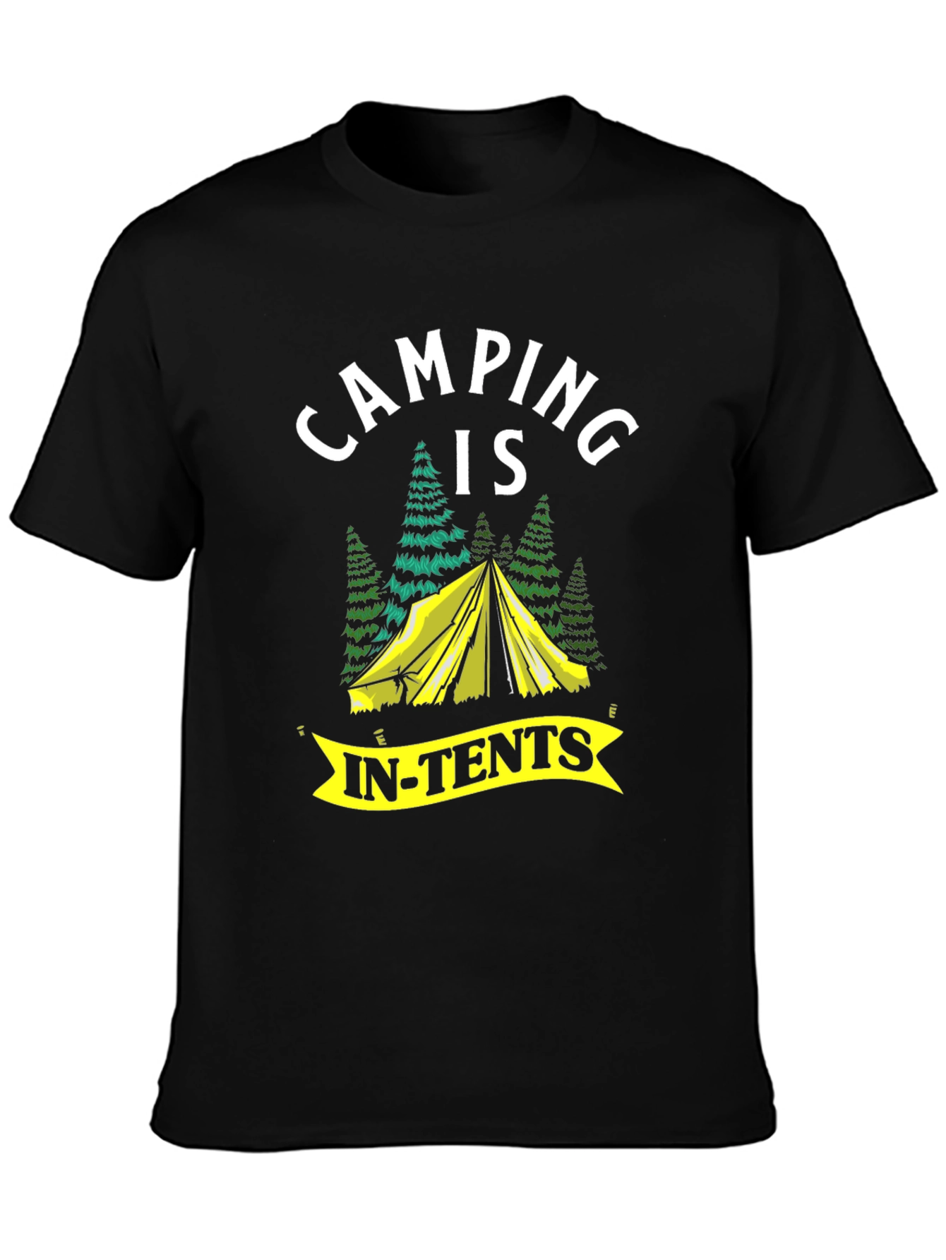 Camping Is In-Tents Graphic T-Shirt