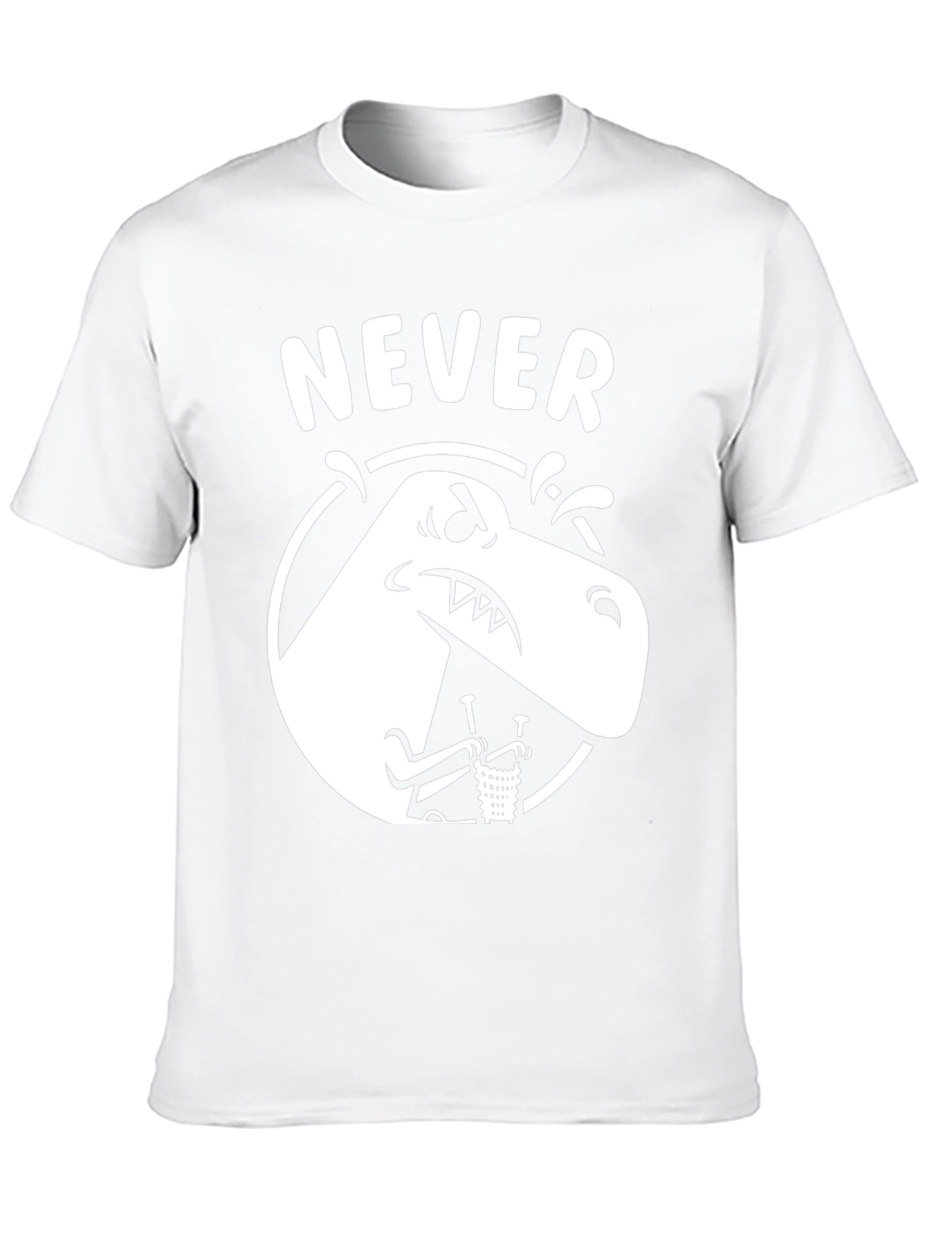 Never T-Rex Black Graphic Tee