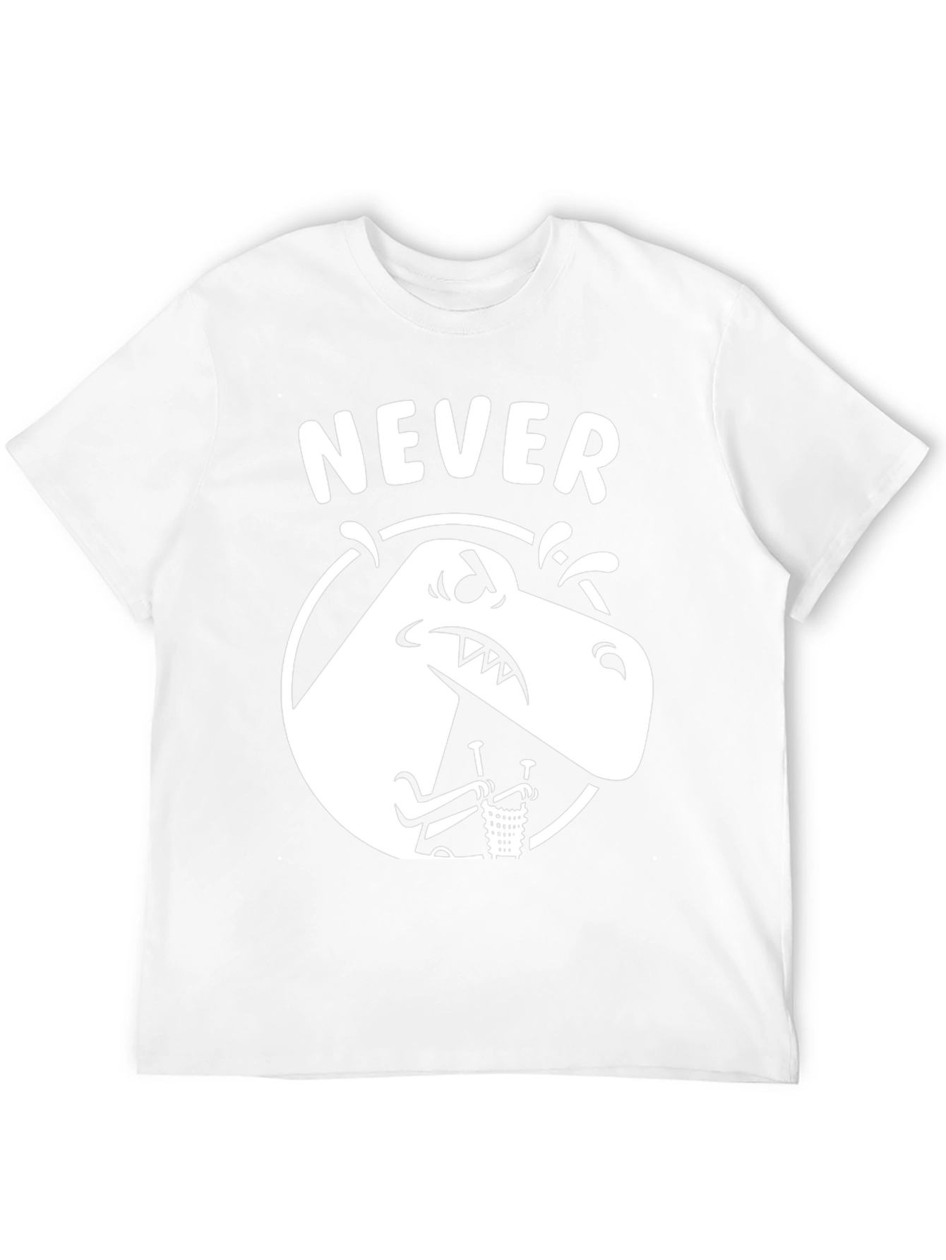 Never T-Rex Black Graphic Tee