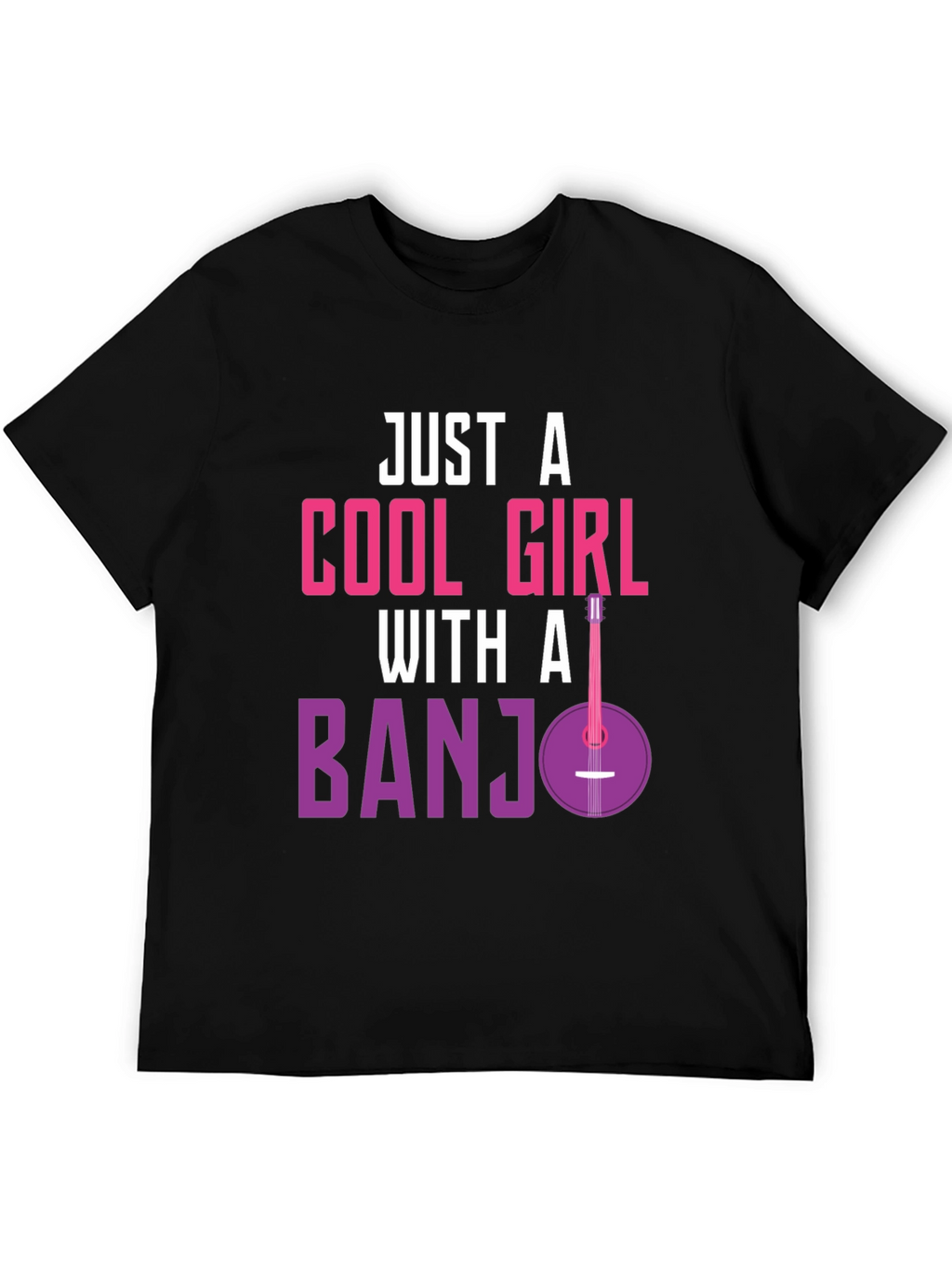 Cool Girl Banjo T-Shirt - Musician Tee