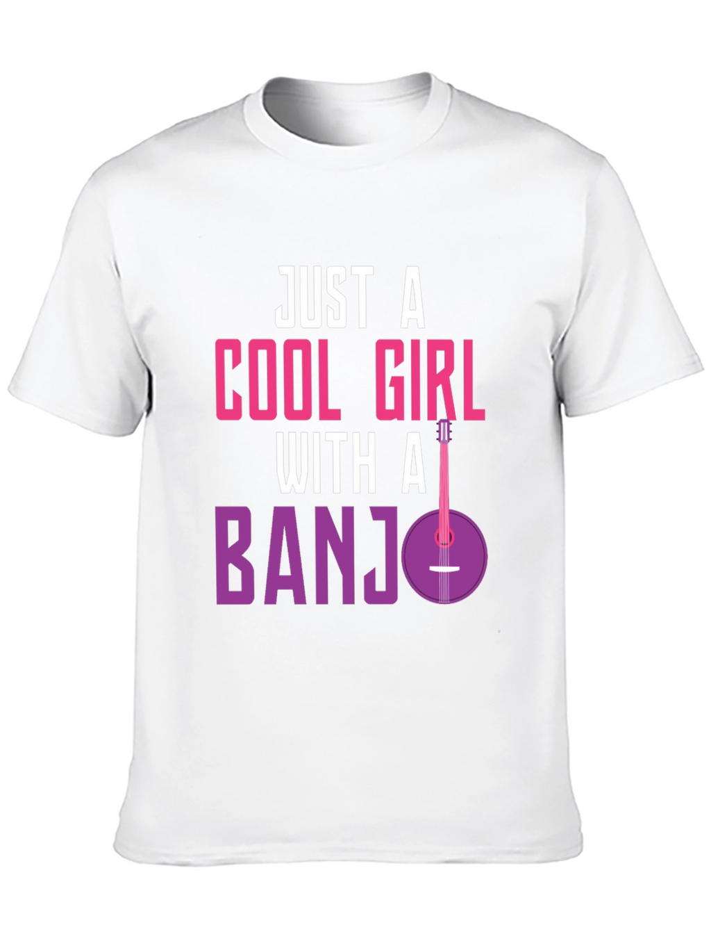 Cool Girl Banjo T-Shirt - Musician Tee