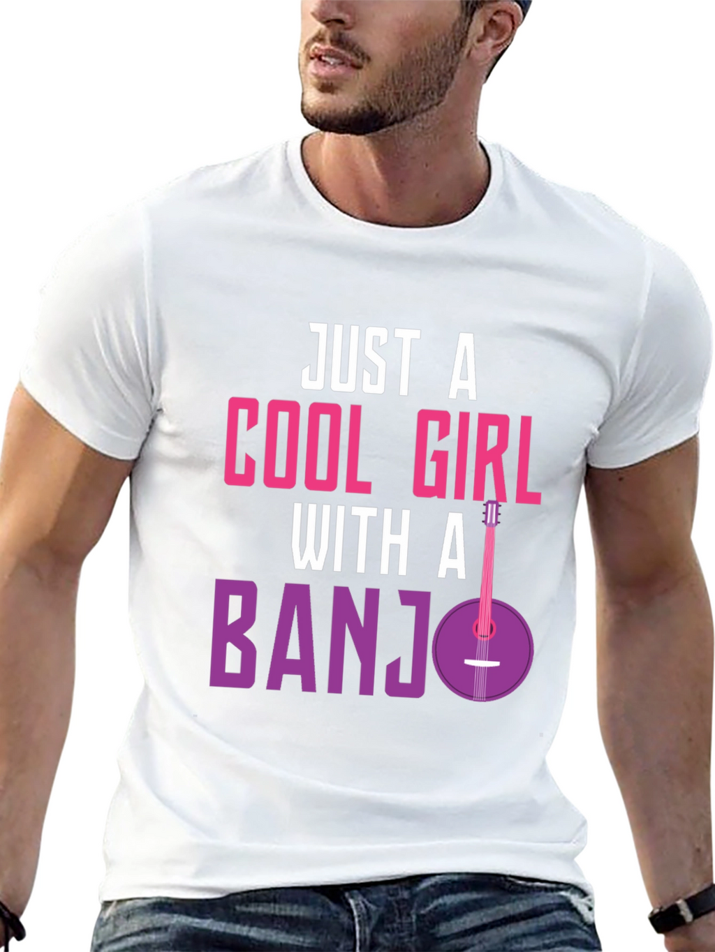 Cool Girl Banjo T-Shirt - Musician Tee