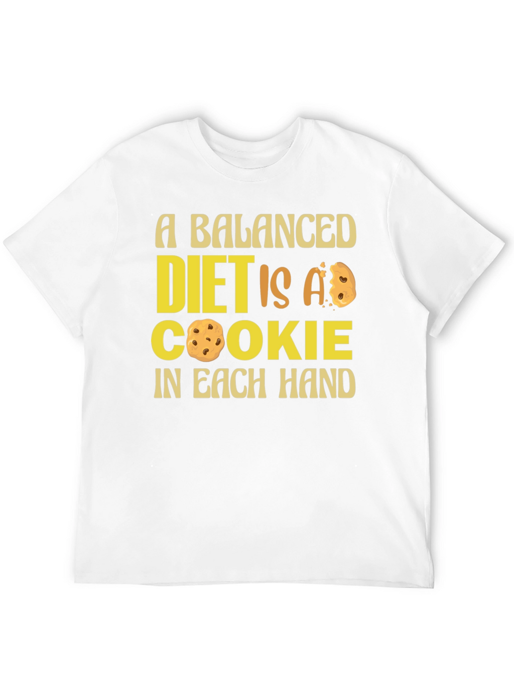 Balanced Diet Cookie T-Shirt - Funny Foodie Tee