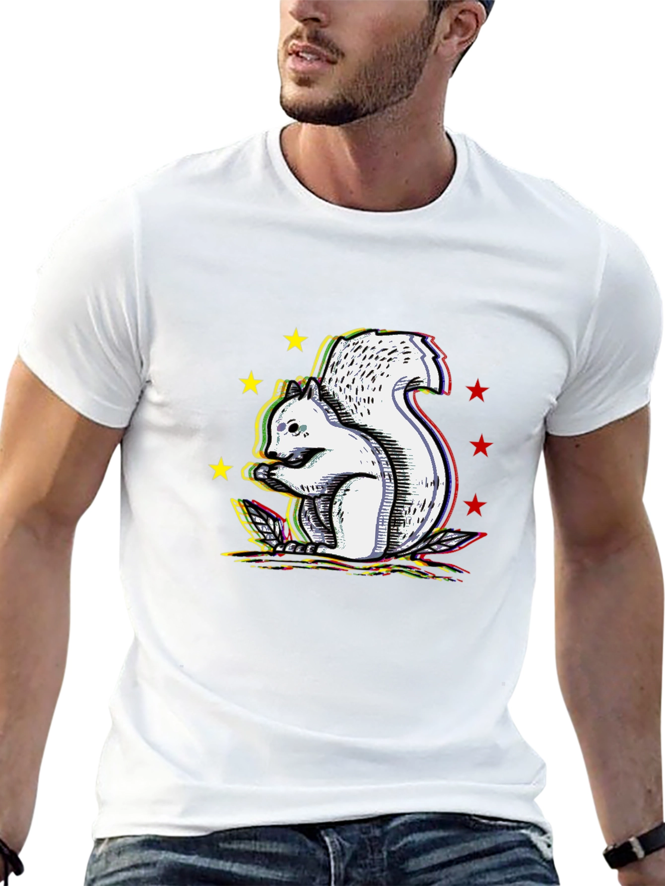 Squirrel Graphic Tee - Unique Design T-Shirt