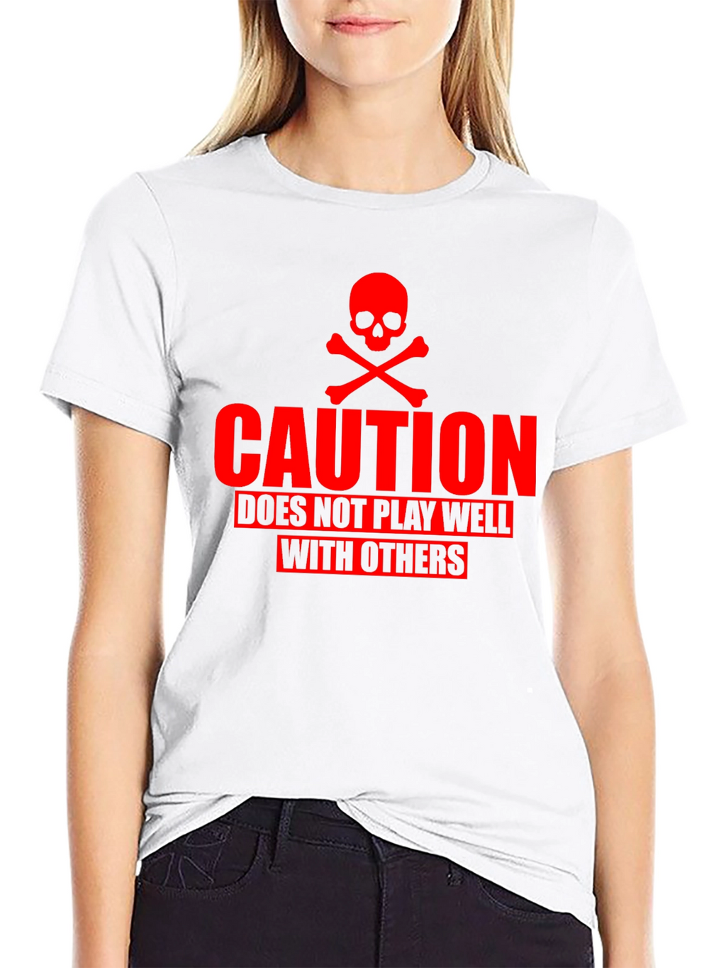 Caution T-Shirt - Does Not Play Well With Others
