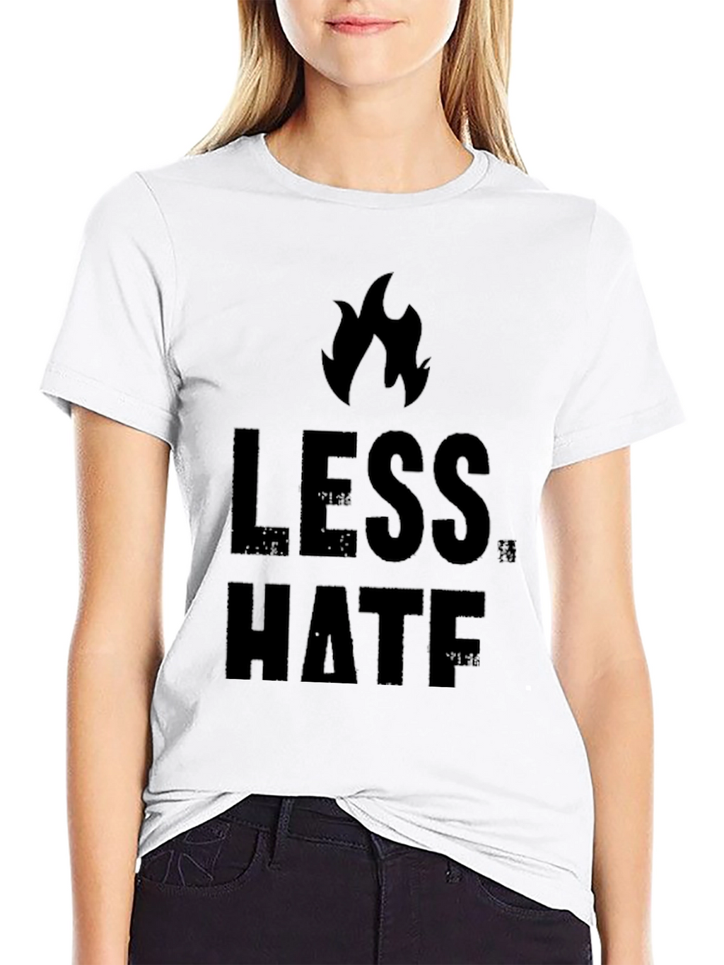 Less Hate Flame Graphic Tee