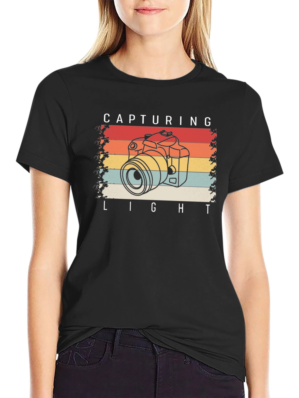Retro Camera Graphic T-Shirt - Capturing Light