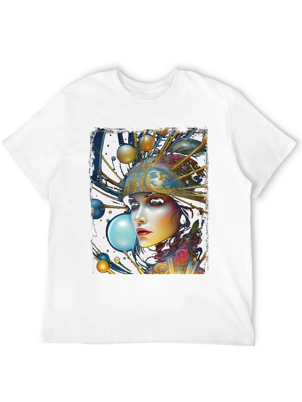 Artsy Woman Graphic Tee - Unique Style