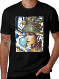 Artsy Woman Graphic Tee - Unique Style