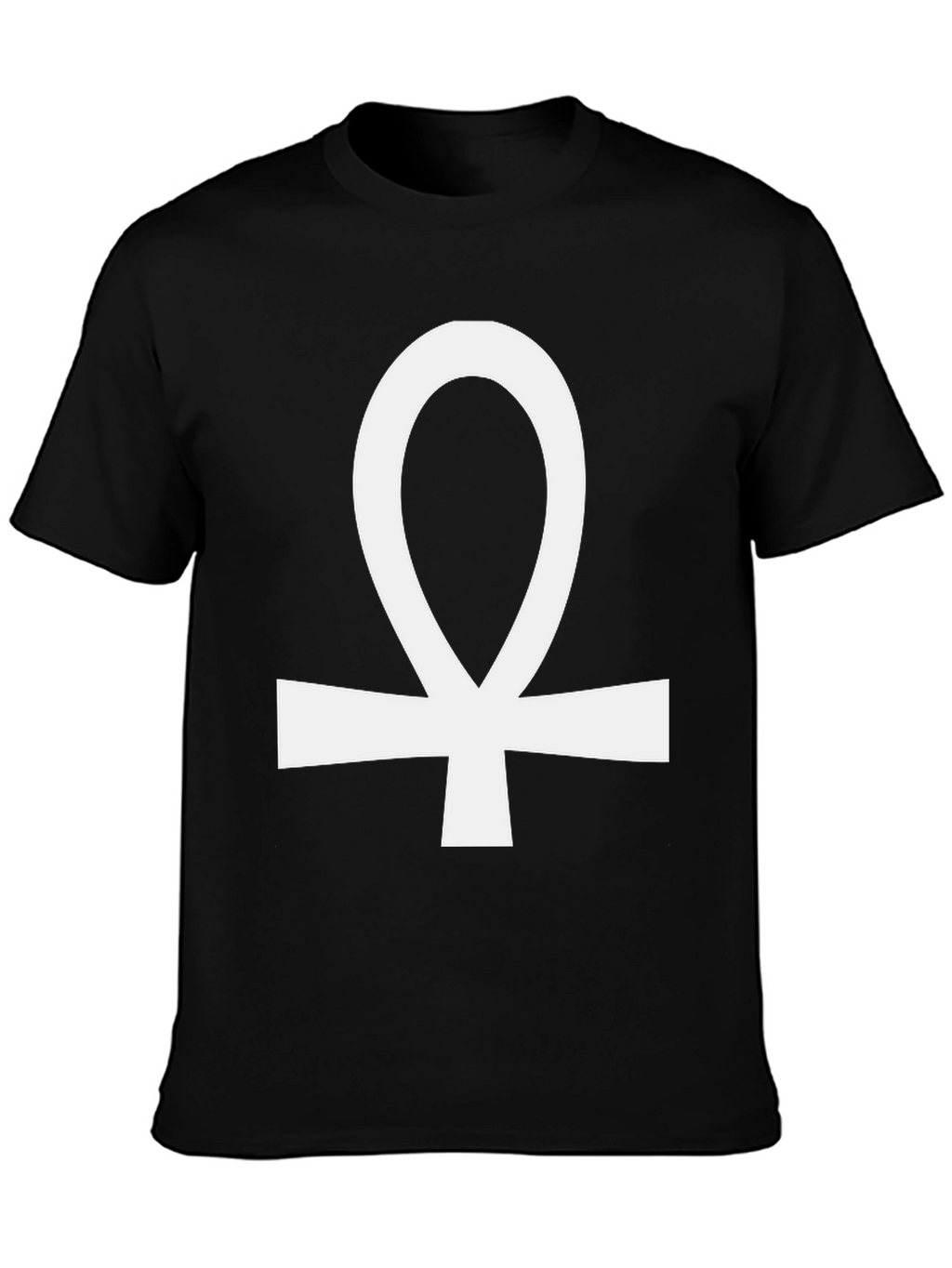 Ankh Symbol Graphic Tee - Black