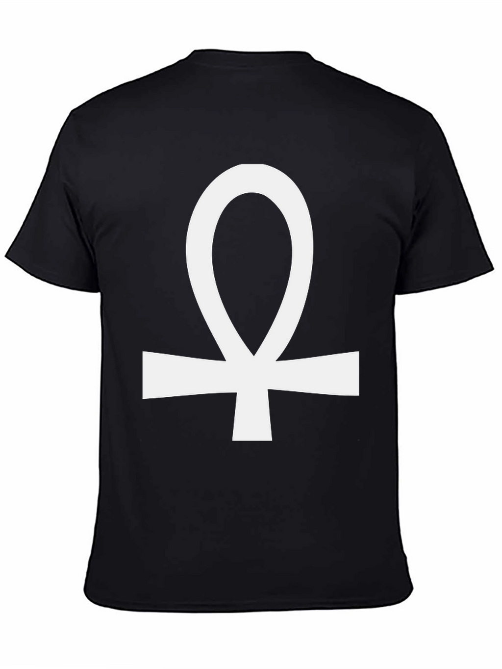 Ankh Symbol Graphic Tee - Black