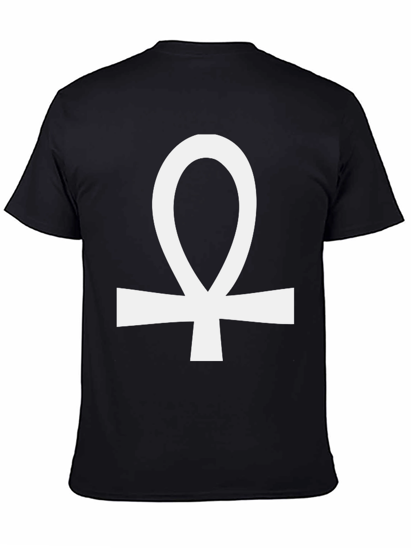 Ankh Symbol Graphic Tee - Black