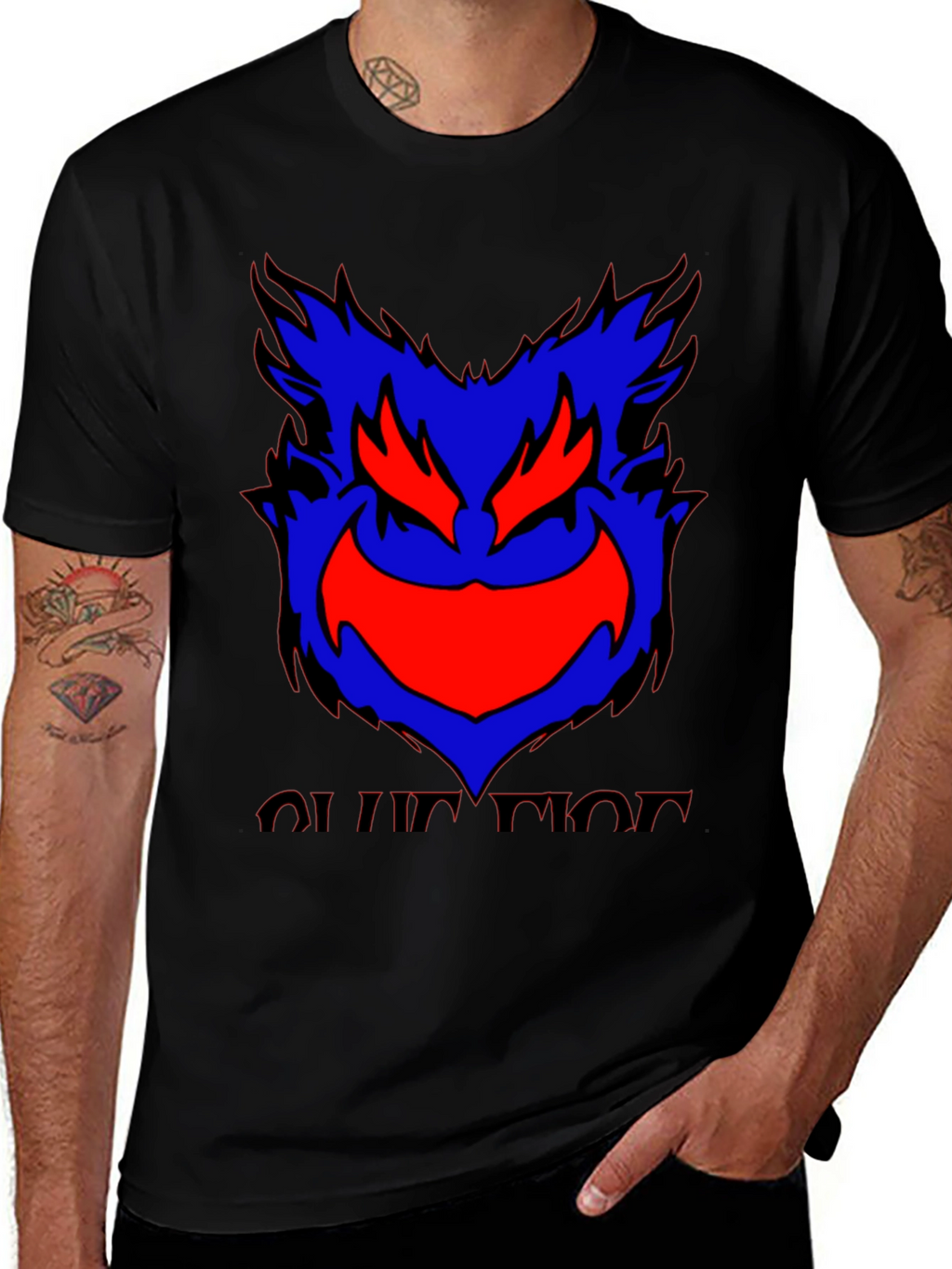 Monster Graphic Tee - Black