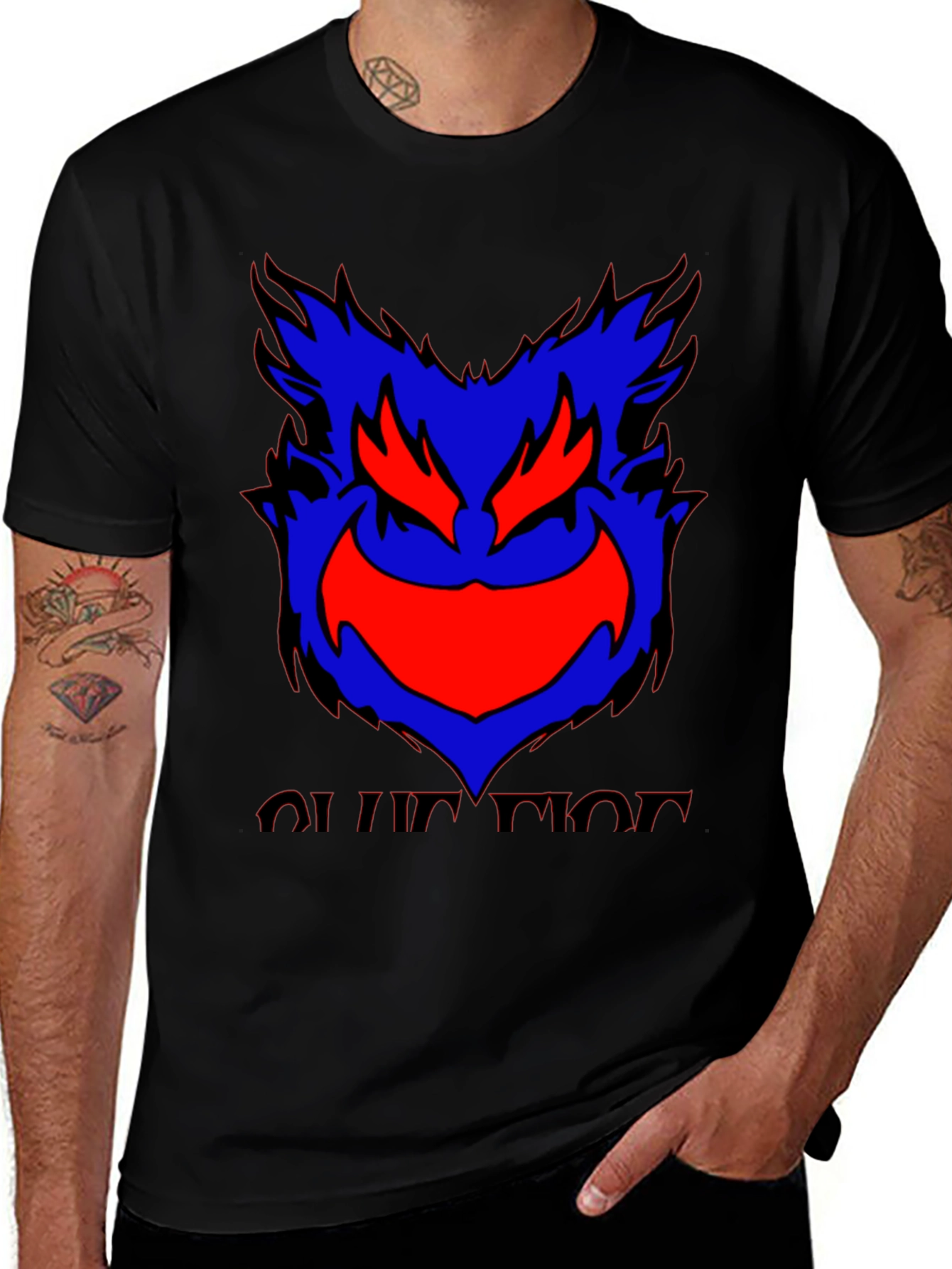 Monster Graphic Tee - Black