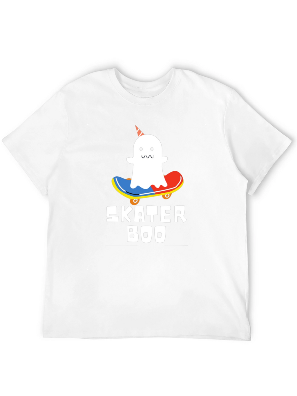 Skater Boo T-Shirt - Ghost on Skateboard