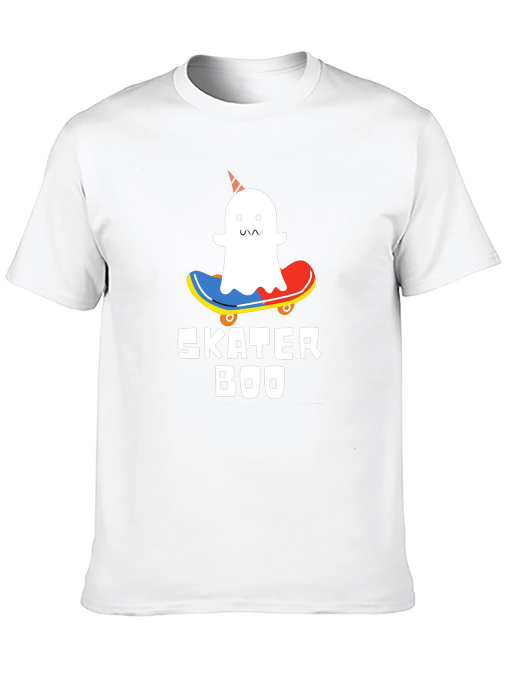 Skater Boo T-Shirt - Ghost on Skateboard