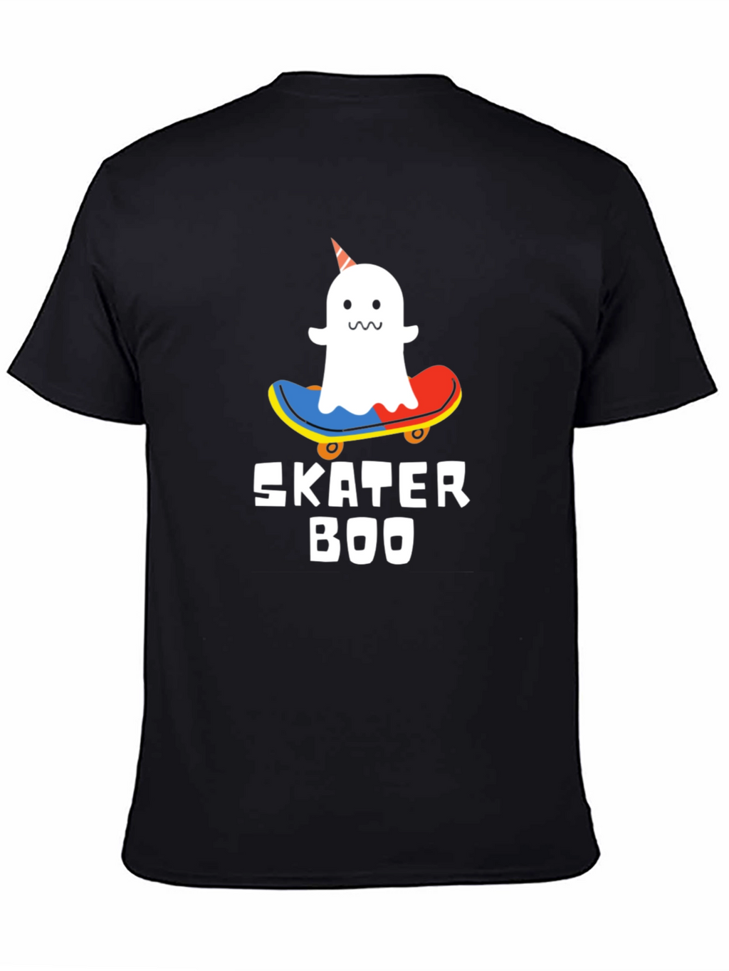 Skater Boo T-Shirt - Ghost on Skateboard