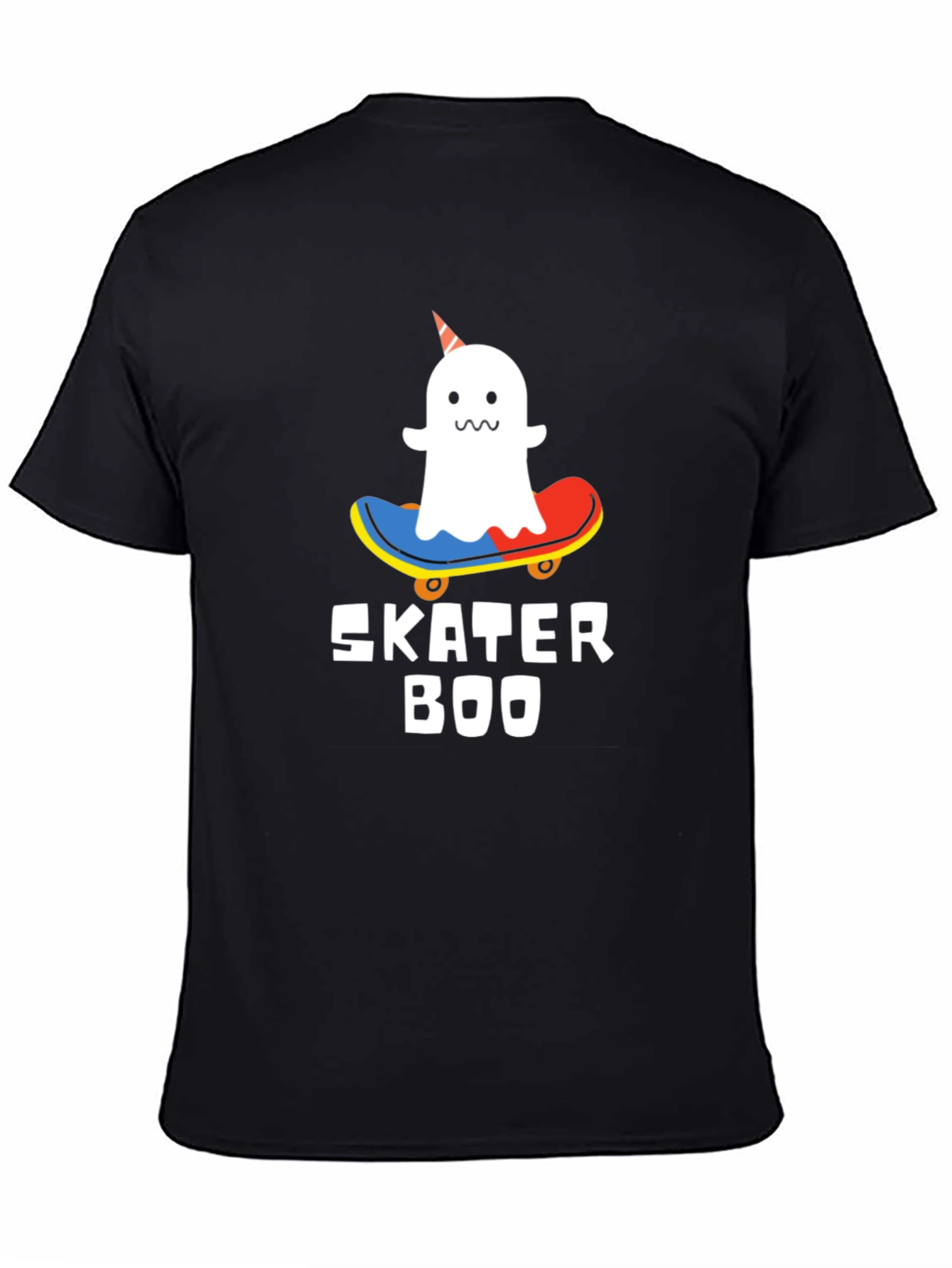 Skater Boo T-Shirt - Ghost on Skateboard