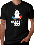 Skater Boo T-Shirt - Ghost on Skateboard