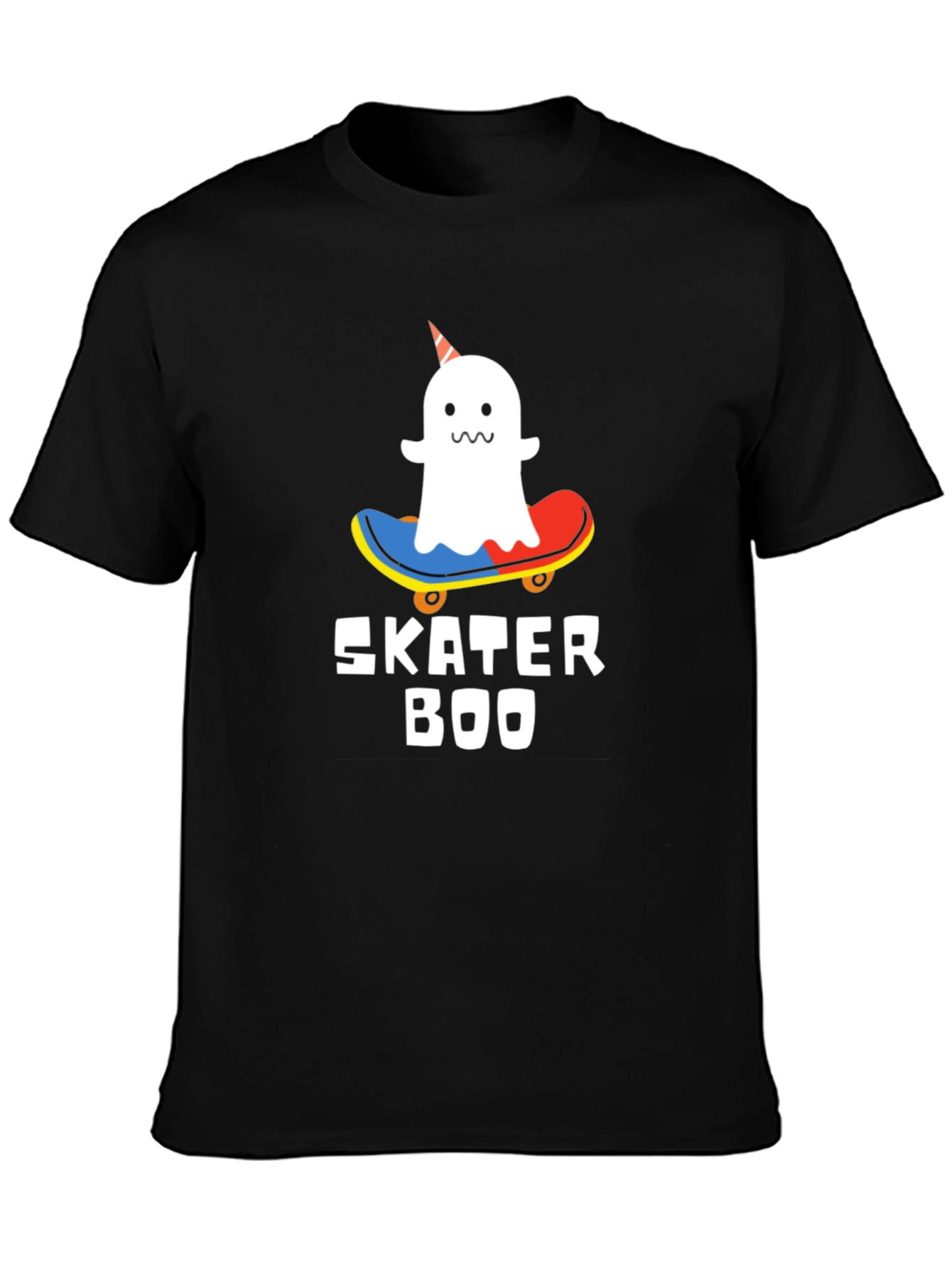 Skater Boo T-Shirt - Ghost on Skateboard