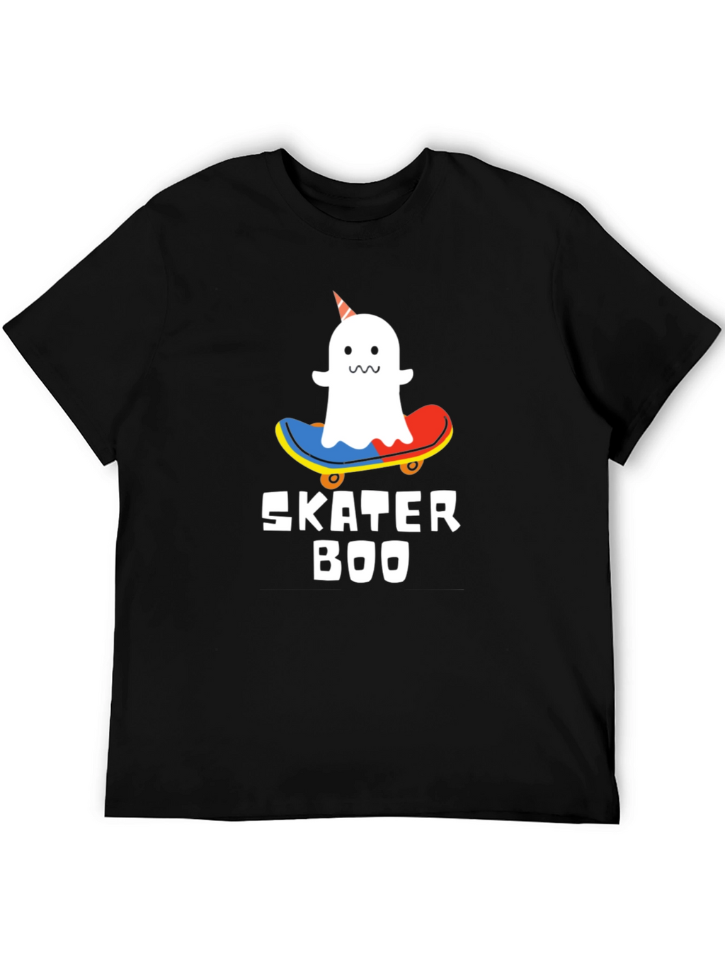 Skater Boo T-Shirt - Ghost on Skateboard