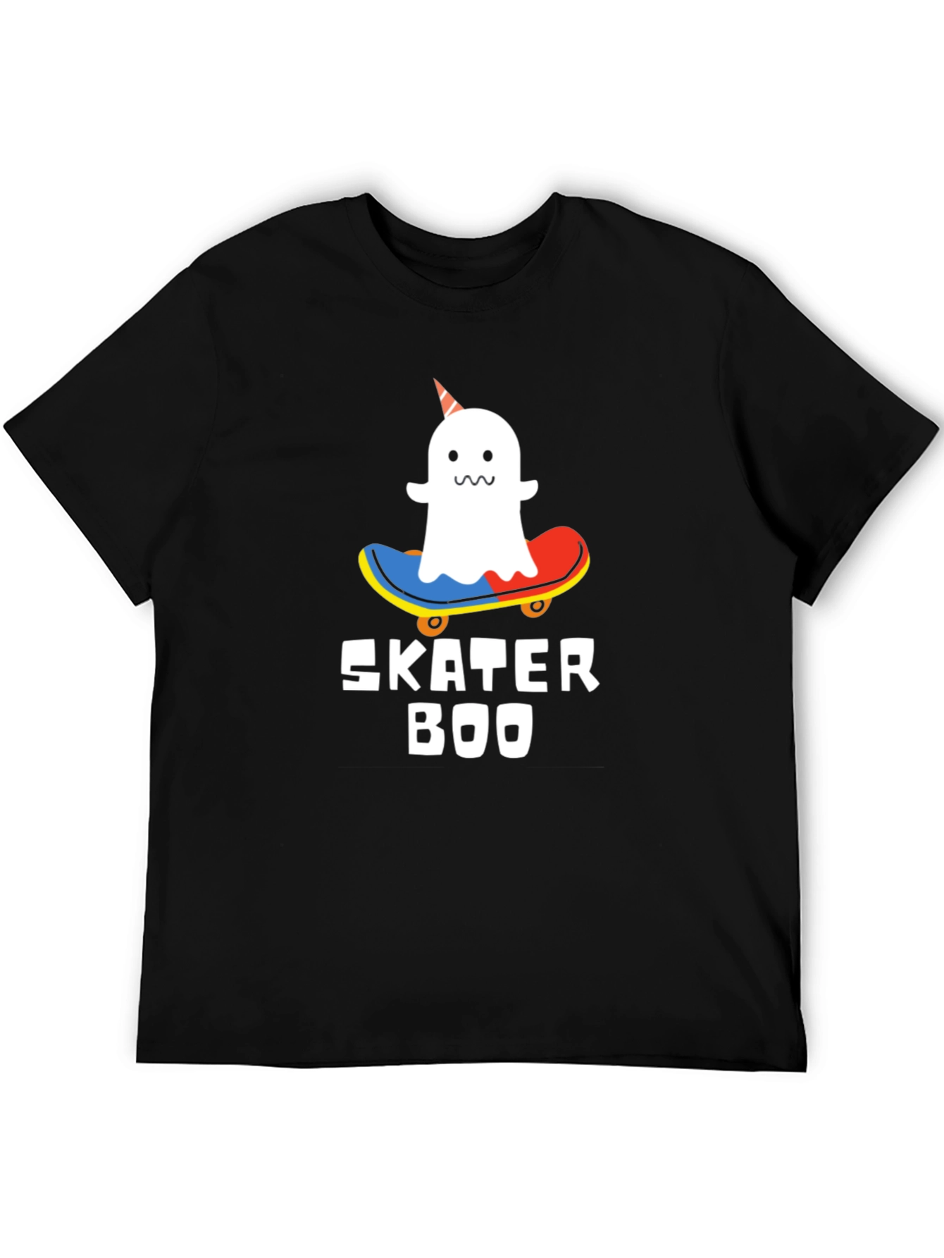 Skater Boo T-Shirt - Ghost on Skateboard