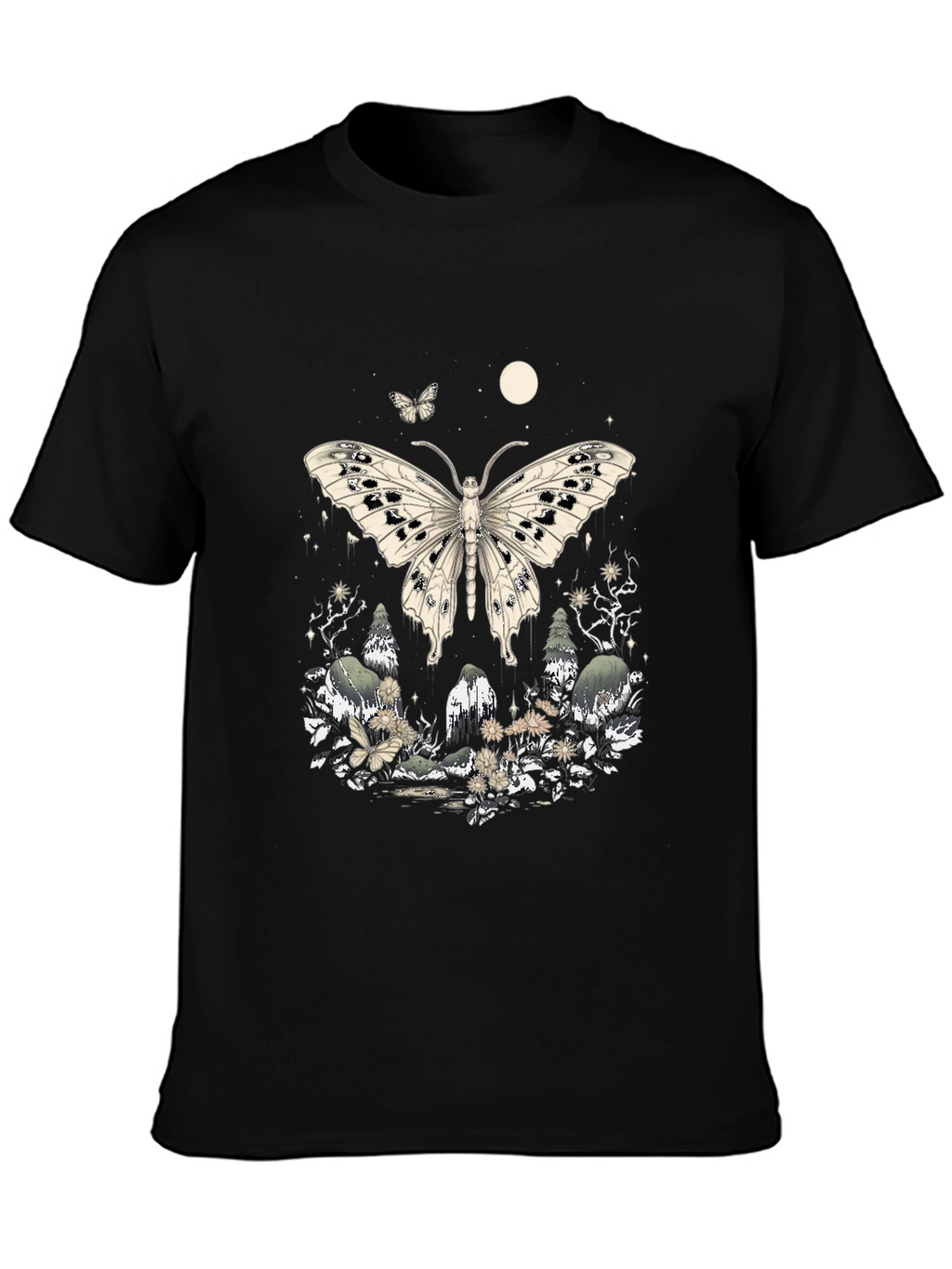 Butterfly Forest Graphic Tee - Unique Design