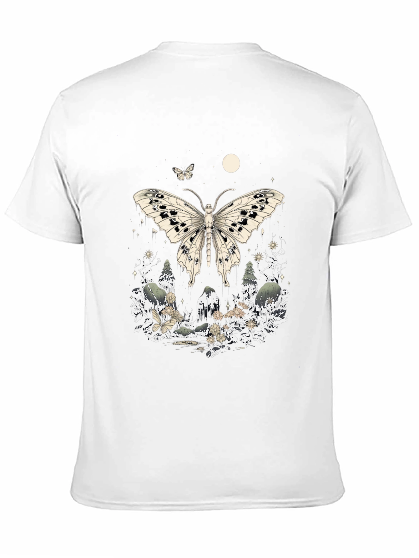 Butterfly Forest Graphic Tee - Unique Design