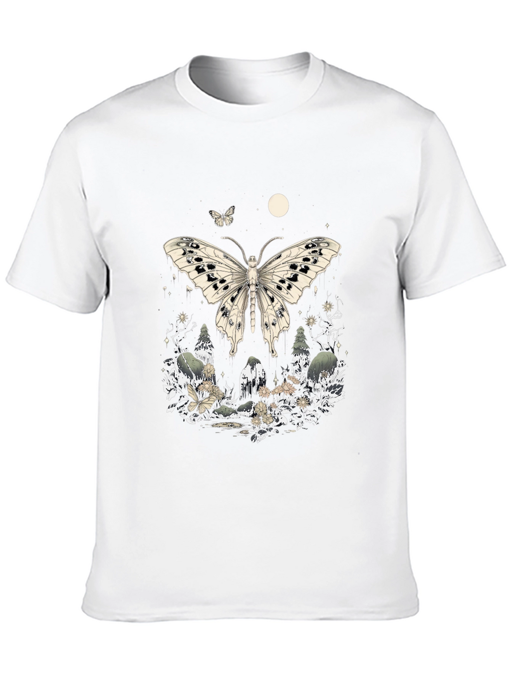 Butterfly Forest Graphic Tee - Unique Design