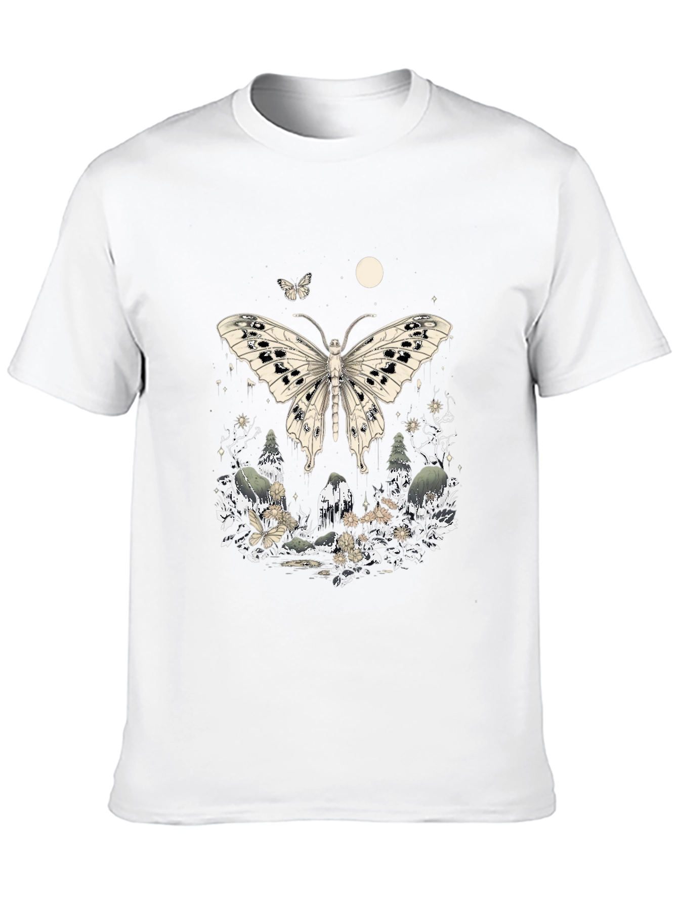 Butterfly Forest Graphic Tee - Unique Design