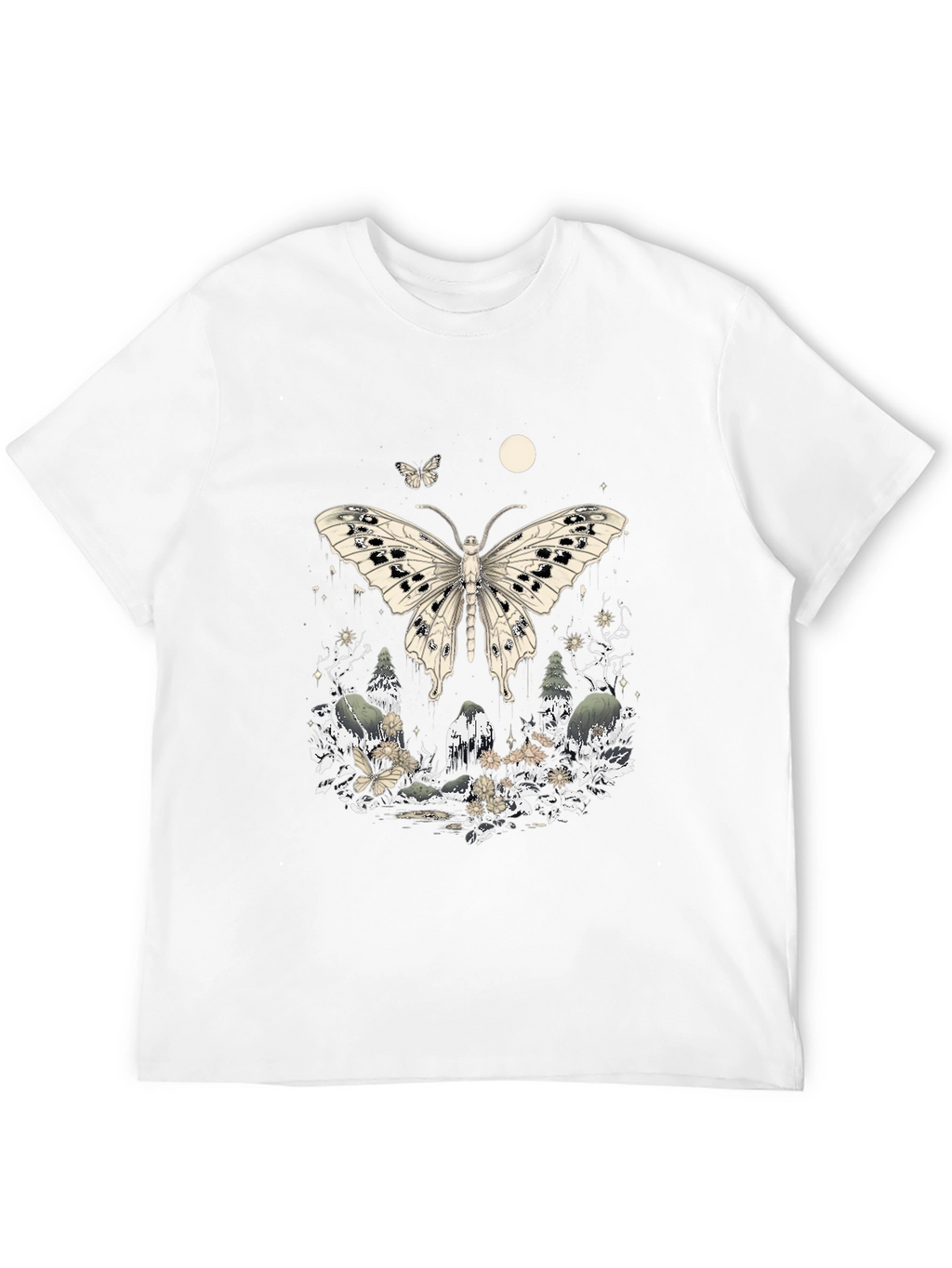 Butterfly Forest Graphic Tee - Unique Design