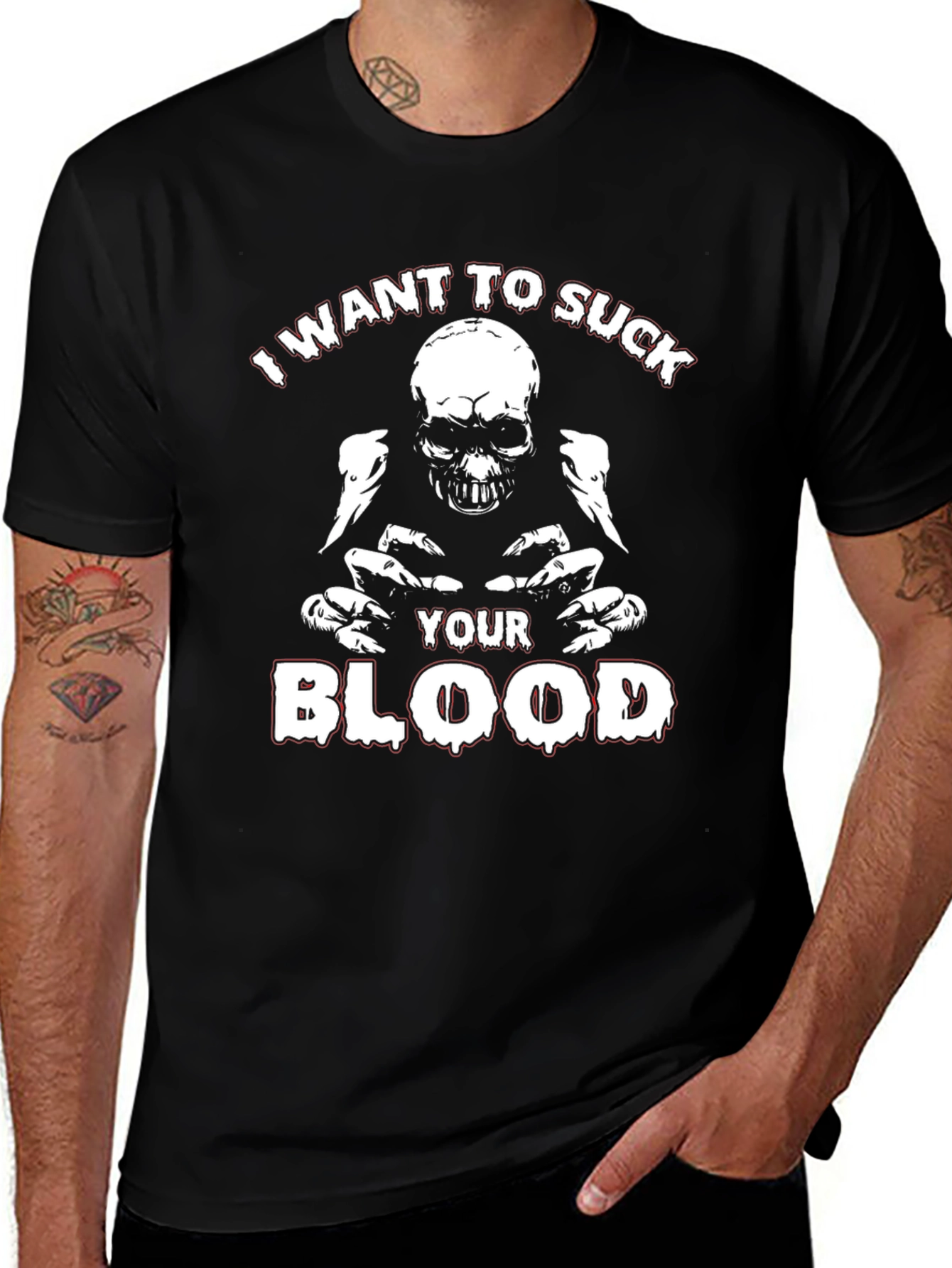 I Want to Suck Your Blood Graphic T-Shirt