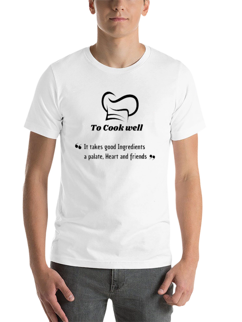 To Cook Well Graphic Tee - Chef Hat Shirt