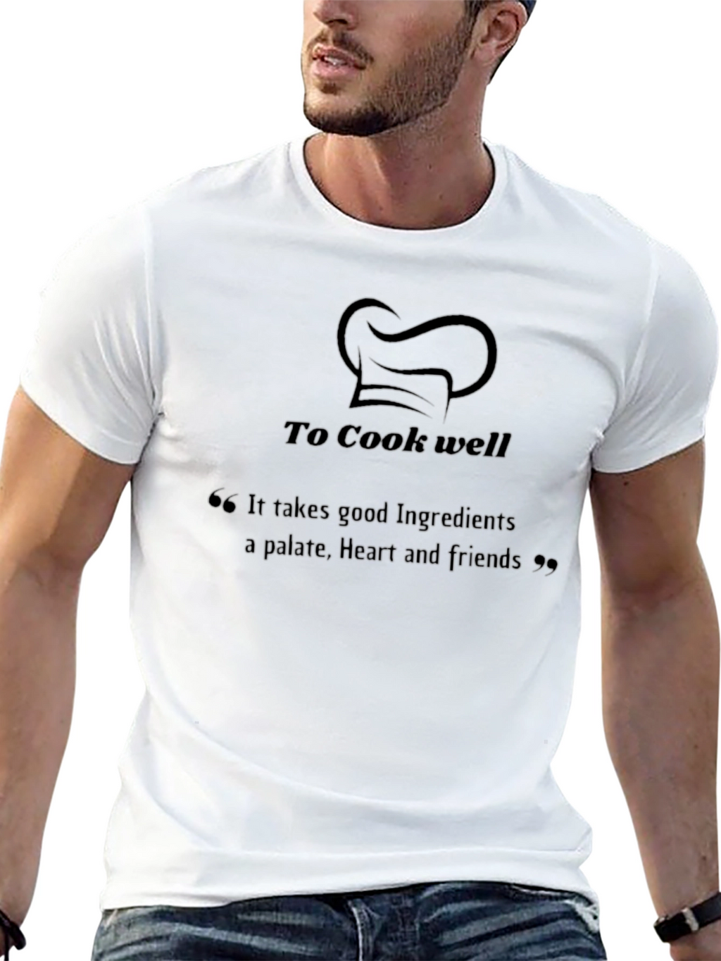 To Cook Well Graphic Tee - Chef Hat Shirt